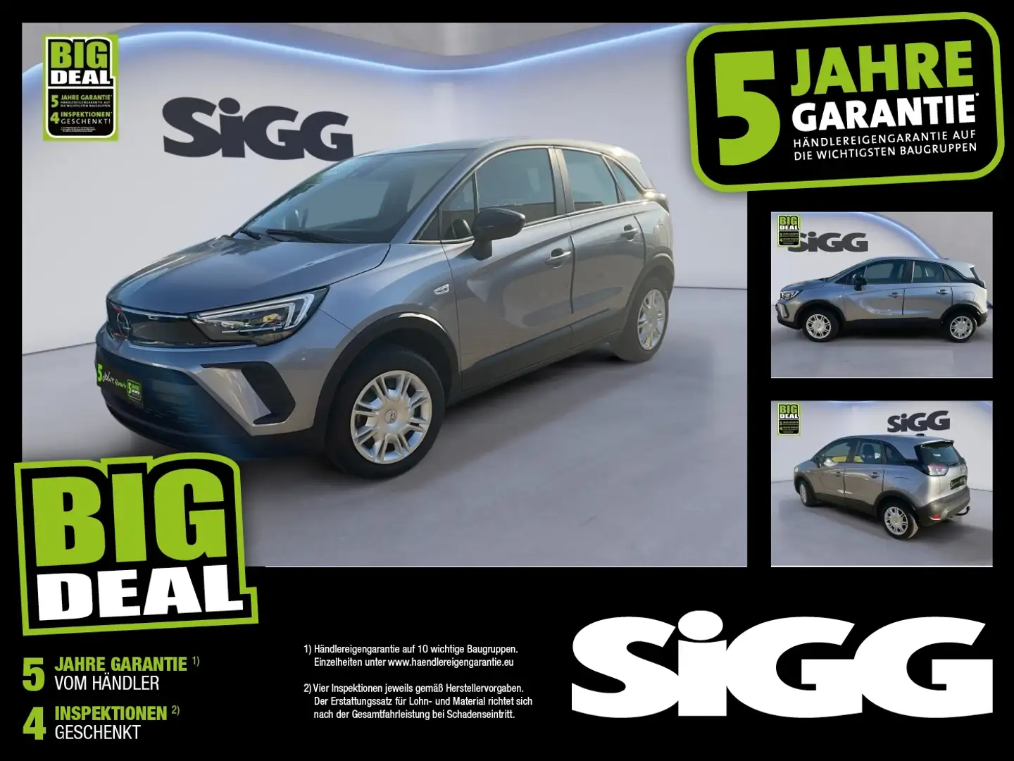 Opel Crossland 1.2 Turbo Edition Klima Navi Gris - 1