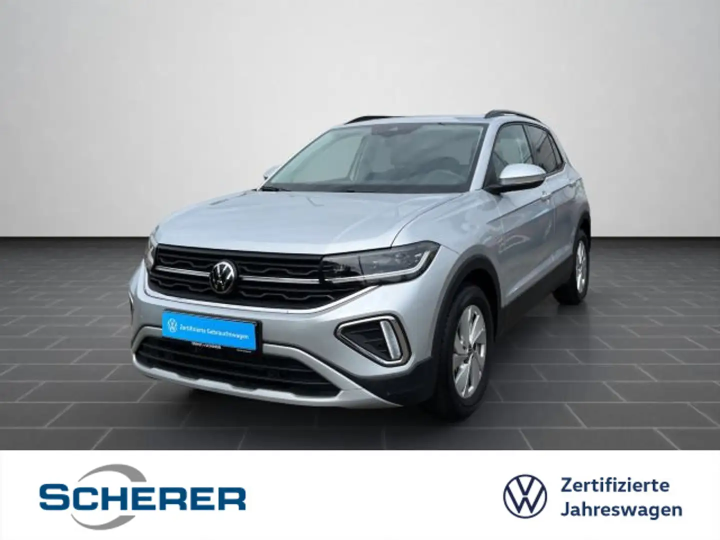 Volkswagen T-Cross 1.0 TSI Life IQ+ACC+Kamera+App+Climatr+S Silber - 1