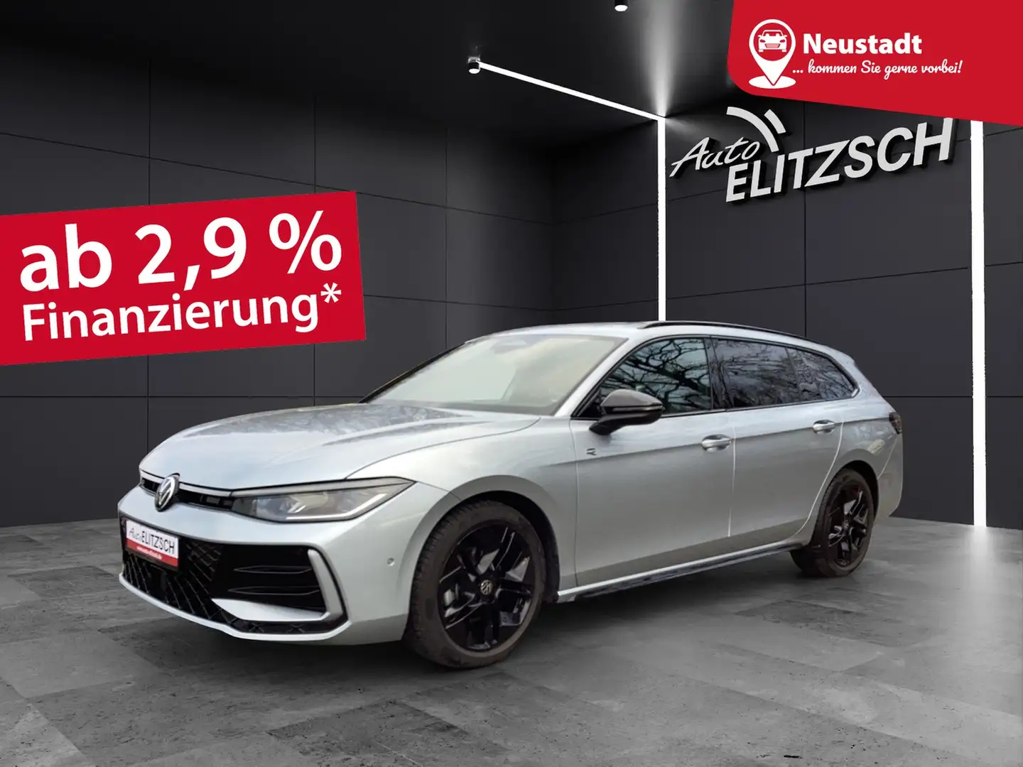 Volkswagen Passat TDI R-Line Black Style MatrixLED AHK ACC DCC Ka... Silber - 1