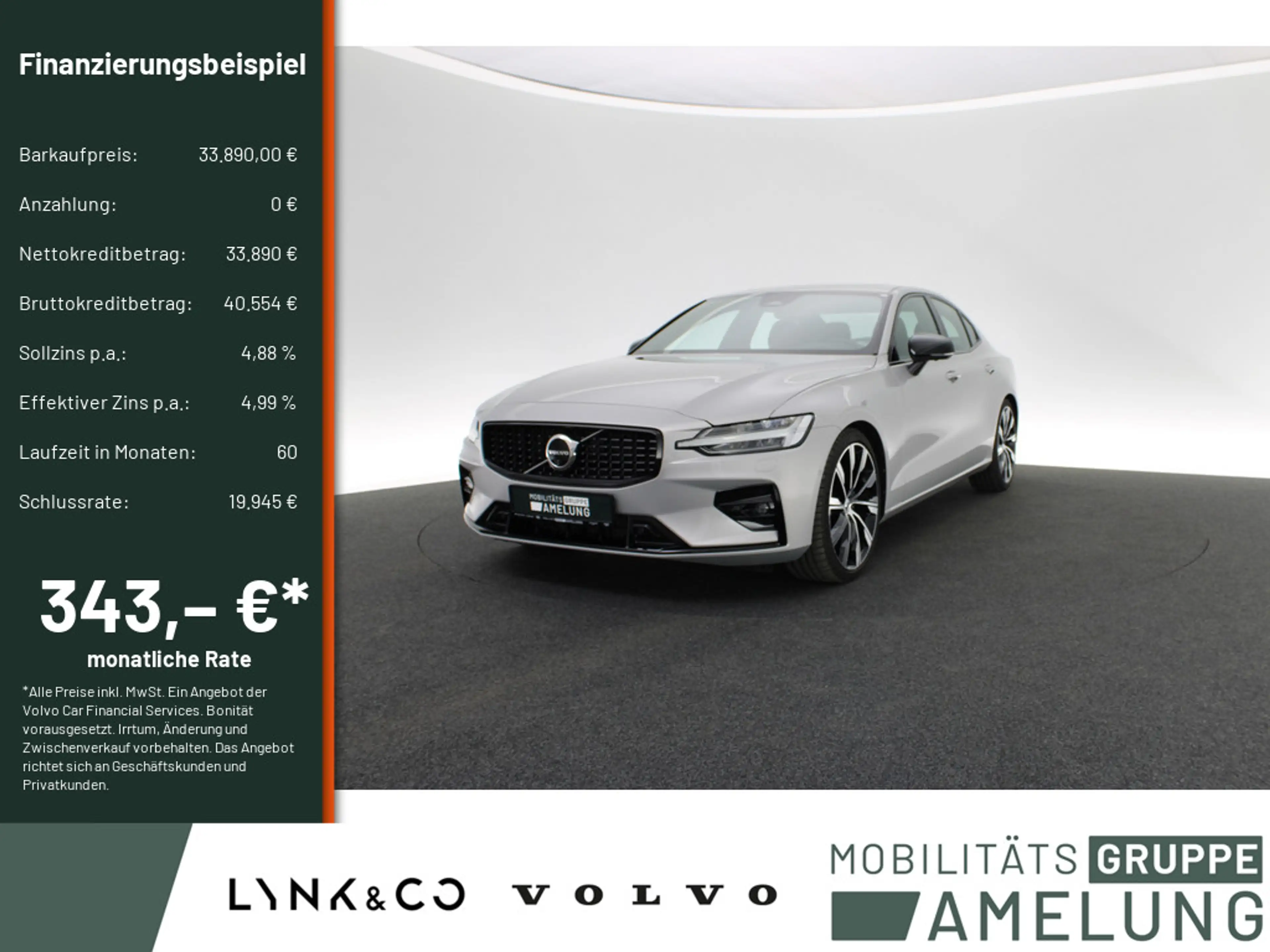 Volvo S60 2.0 Ultimate Dark AWD aus 1.Hand HUD LED