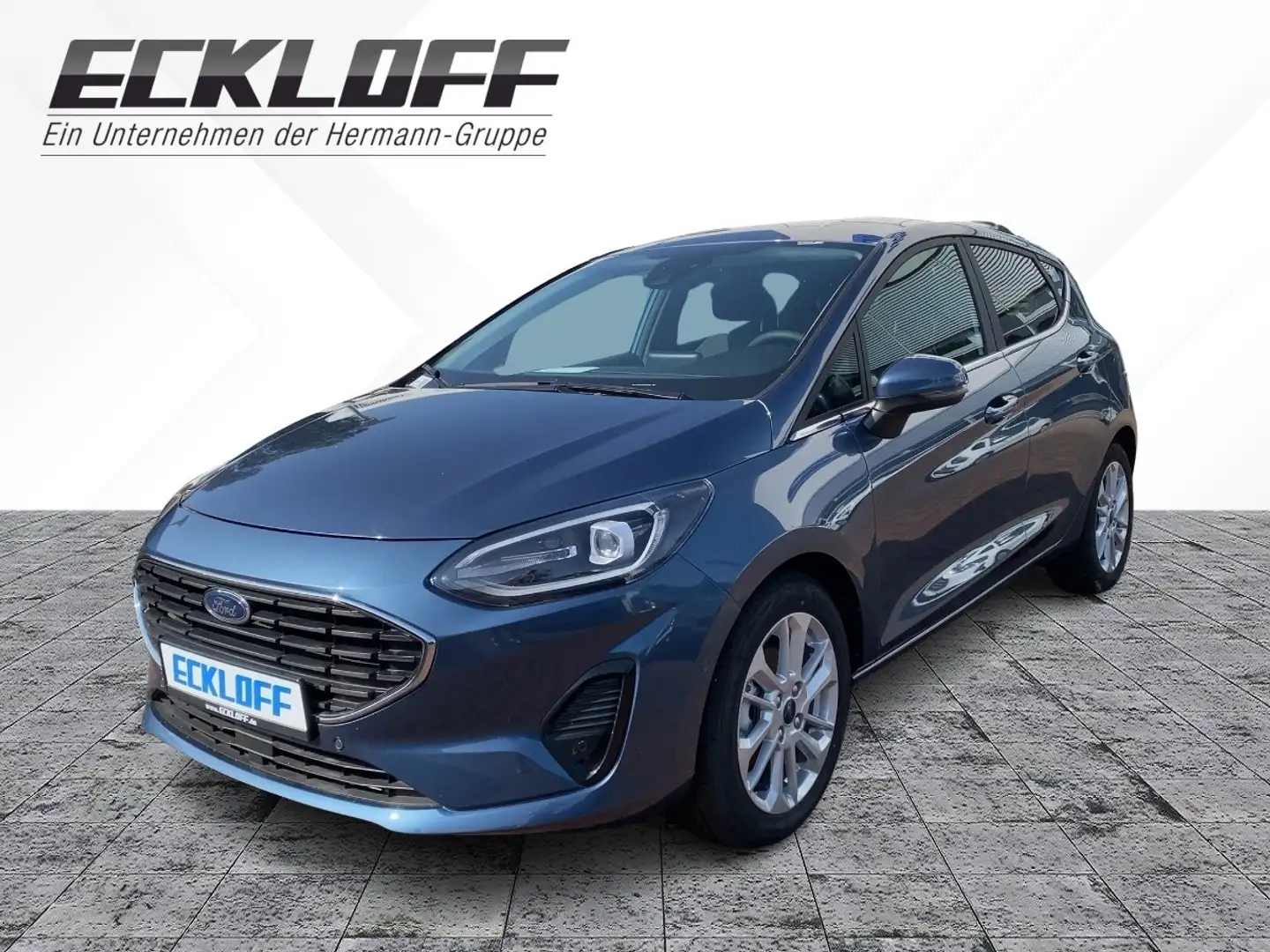 Ford Fiesta 1.0 EcoBoost M-Hybrid Titanium *SYNC*LM Bleu - 1