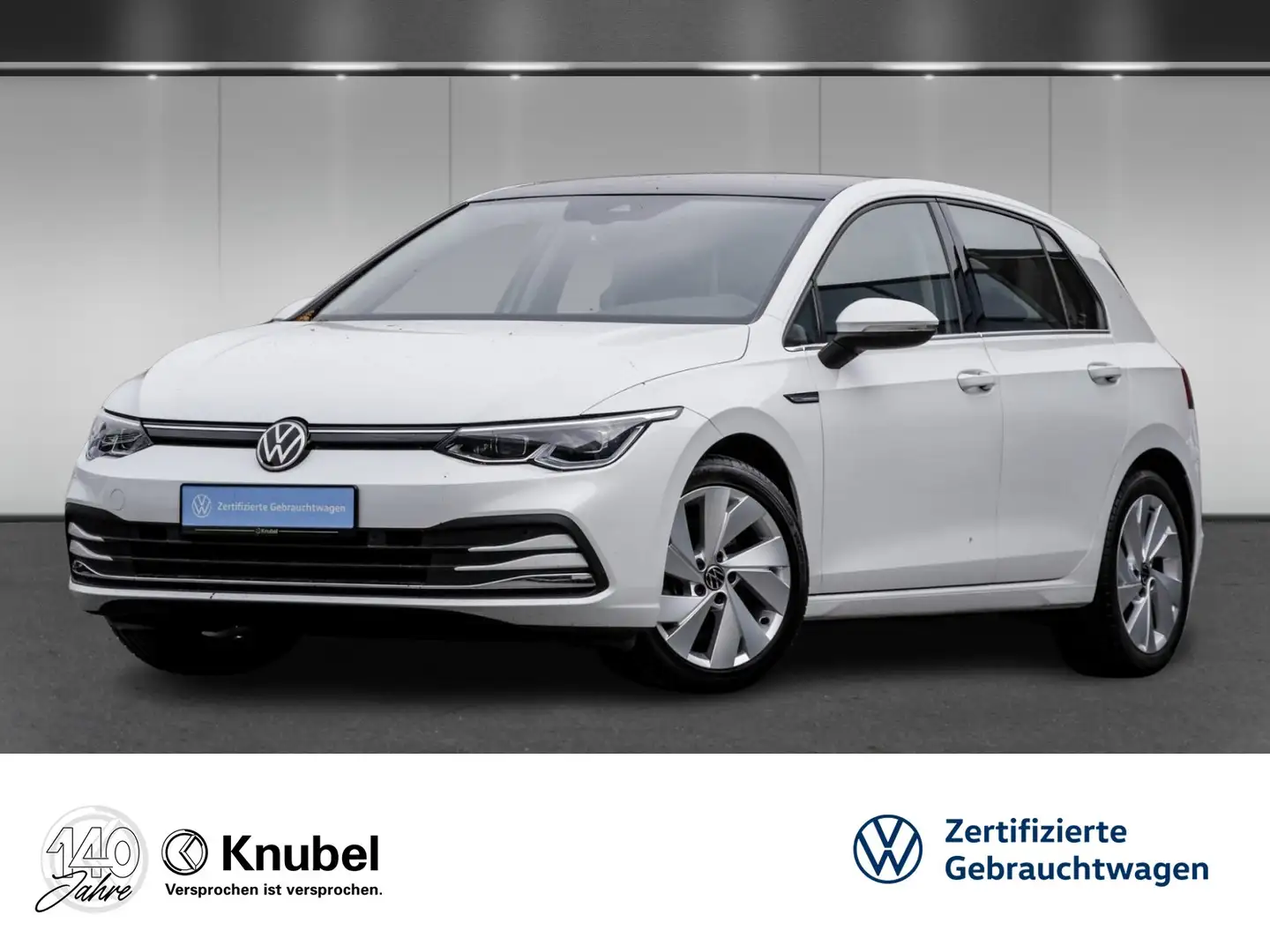 Volkswagen Golf VIII Style 1.5 eTSI DSG Matrix AHK DCC Pano Navi Weiß - 1