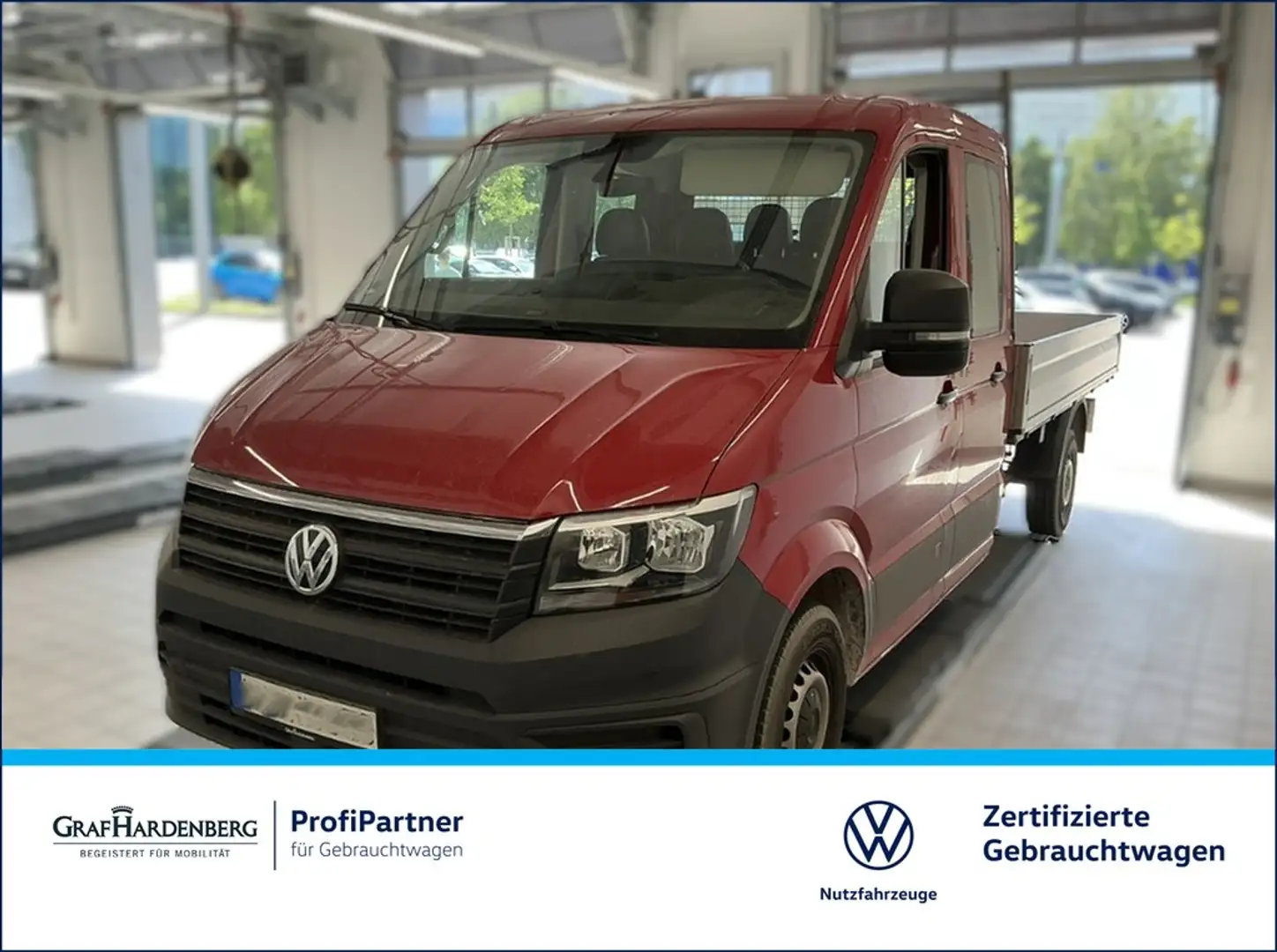 Volkswagen Crafter Pritsche 35 DOKA 2.0 TDI LR AHK Rot - 1