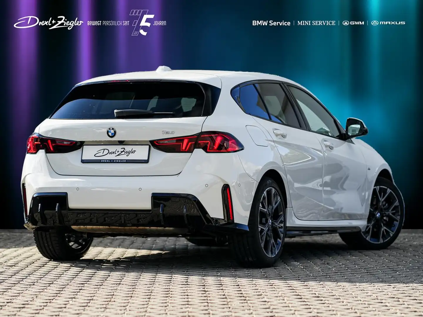 BMW 120 M Sport SHZ 2-ZonKlima Navi S-Glas ParkAss Weiß - 2