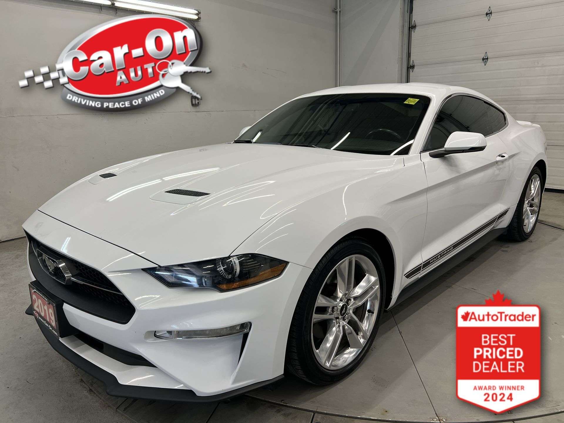 White 2019 Ford Mustang Coupe Rear-Wheel Drive Automatic