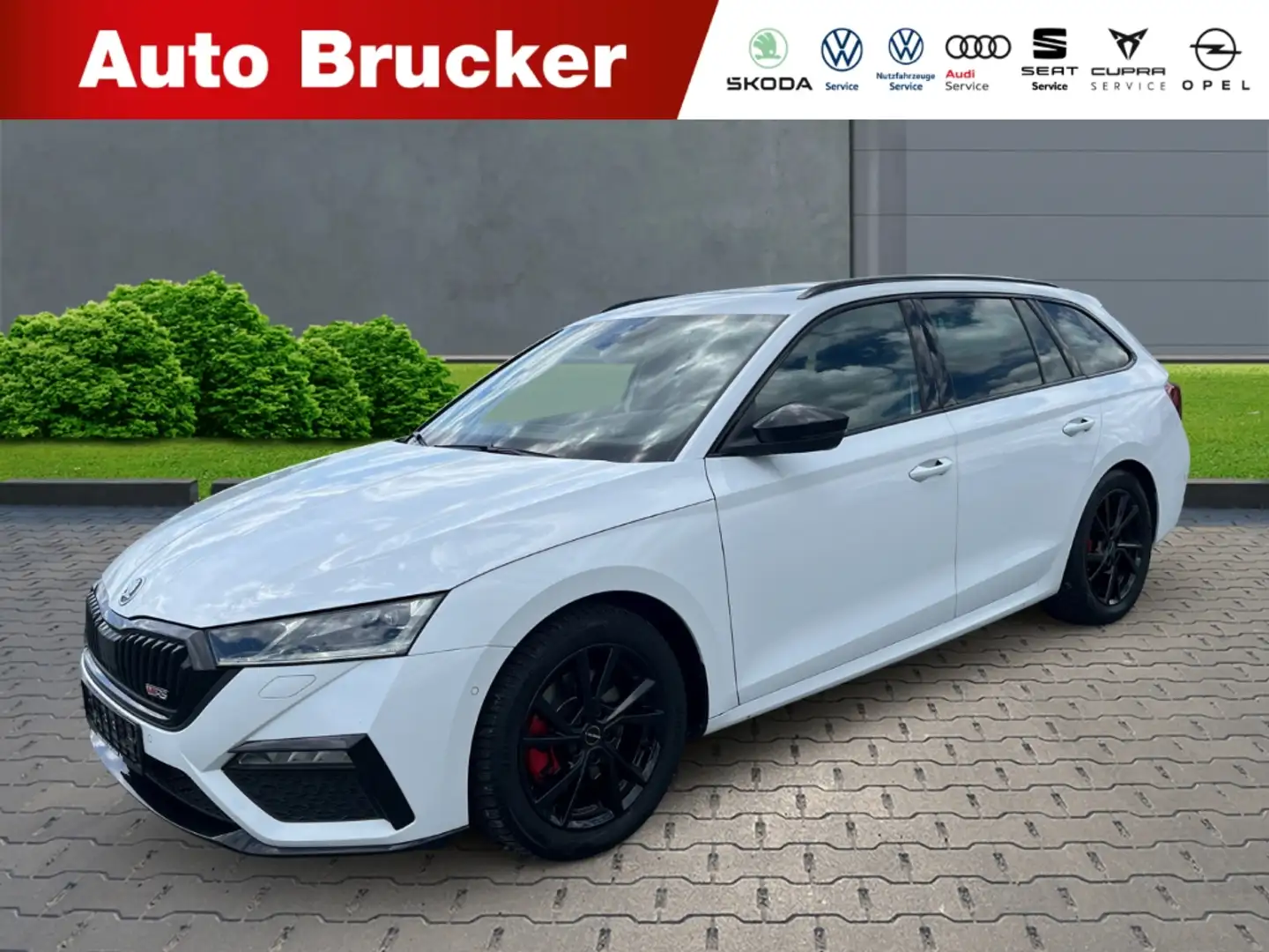 Skoda Octavia Combi RS Plus 2.0 TDI+Anhängerkupplung+Navi+Alufel Fehér - 1