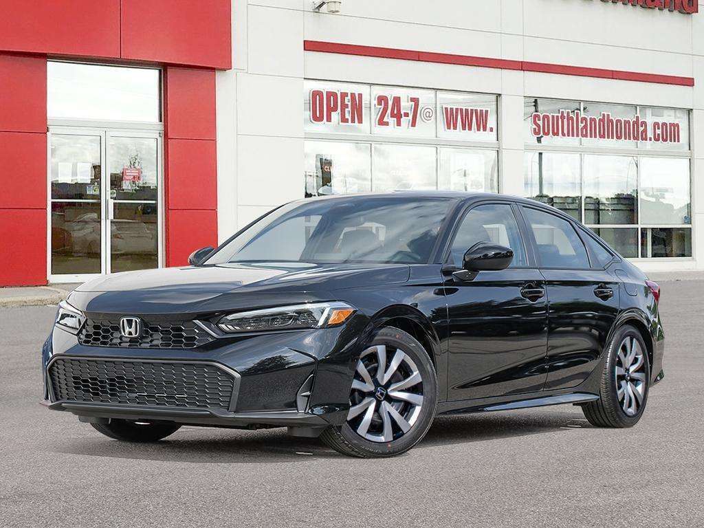 Crystal Black Pearl 2026 Honda Civic Sedan Front-Wheel Drive Automatic