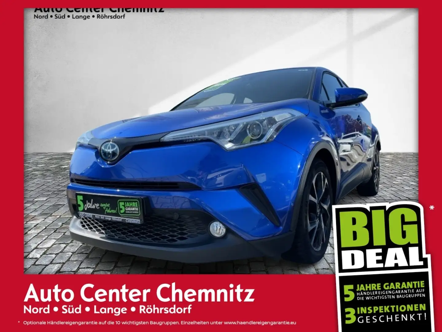 Toyota C-HR 1.8 CVT Club AHK/Multimedia/SHZ/LHZ/KlimaA Blau - 1