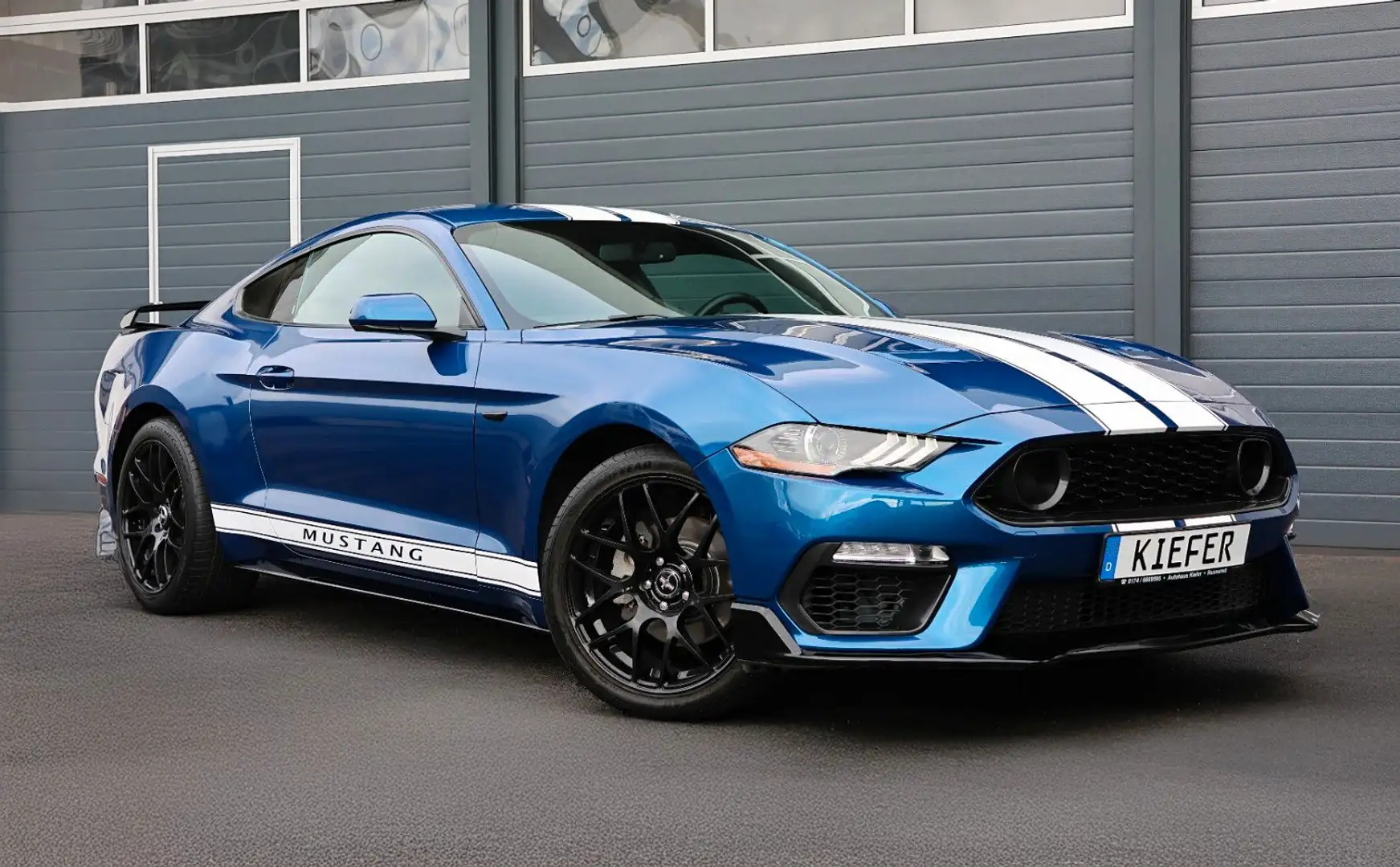 Ford Mustang 2.3/LED/Sitzheizung/CarPlay/KAMERA/R19 Blau - 1
