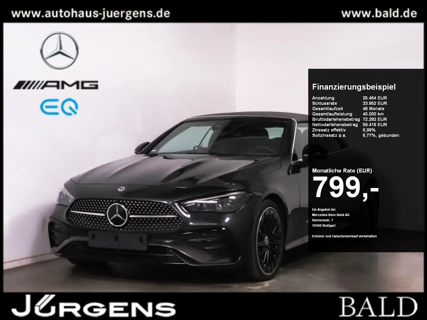 Mercedes-Benz CLE 450 4M Cabrio AMG-Sport/Distr/Stdhzg/Night Šedá - 1