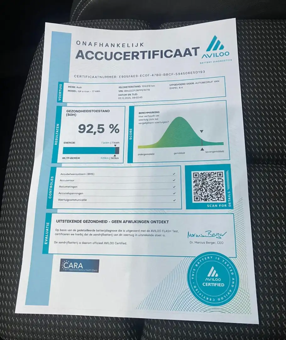 Audi Q4 e-tron 40 S 300 pk edition 77 kWh, SOH 92,5 %, 1 e eigena Schwarz - 2