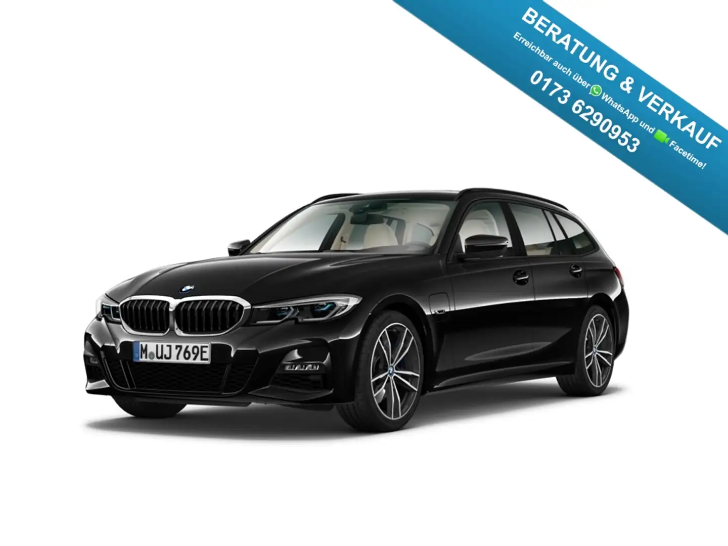 BMW 330 e xDrive M Sport Laser HuD AHK H/K Keyless Schwarz - 1