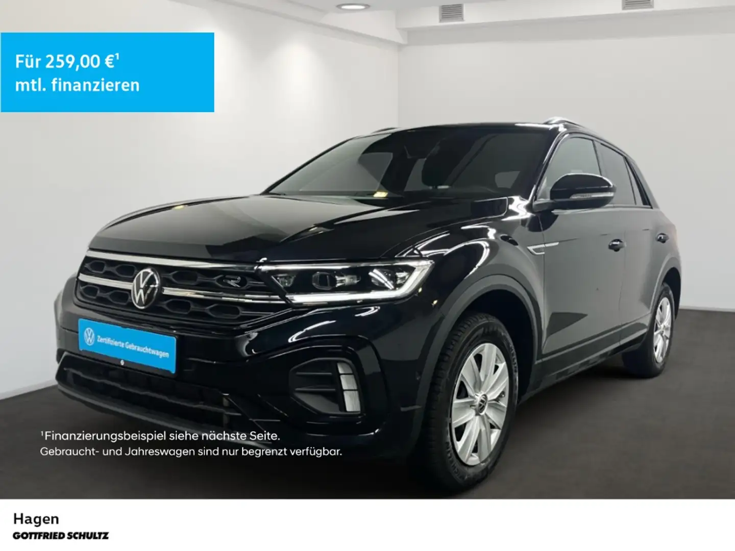 Volkswagen T-Roc 1.5 TSI DSG LED NAV PAN AHK R-Line Schwarz - 1