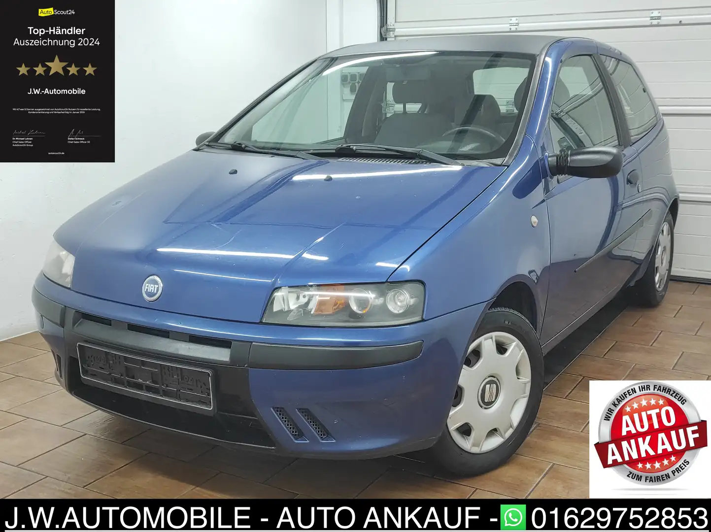 Fiat Punto 1.2 SX * TÜV * KLIMA SERVO AUX USB CD MP3 ABS Blau - 2
