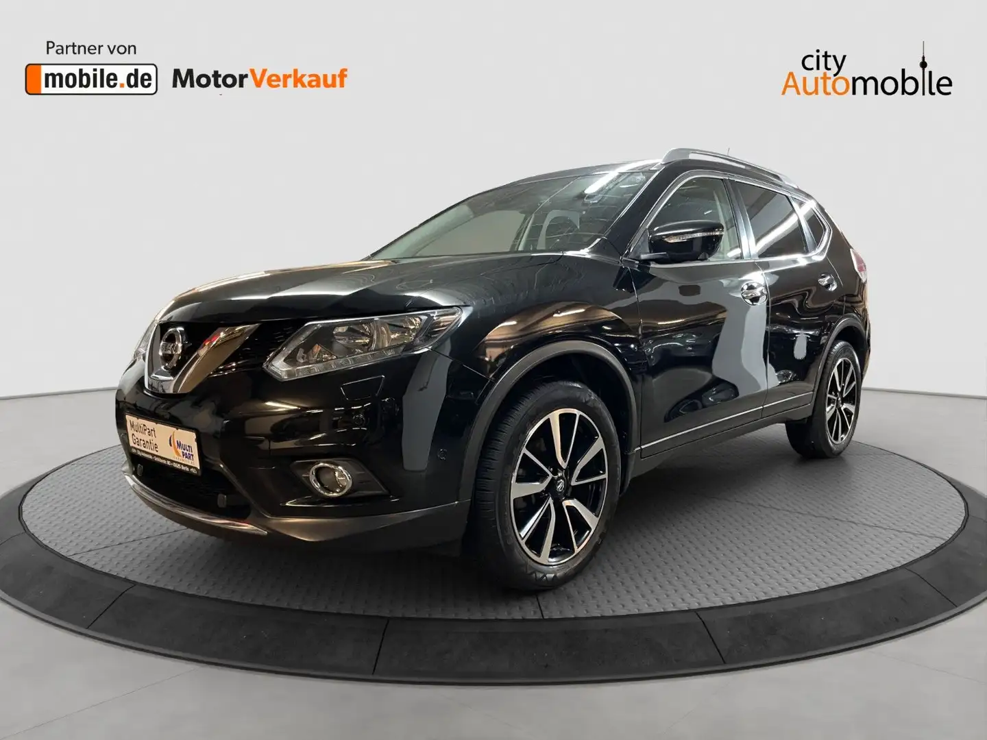 Nissan X-Trail Tekna/Pano-Dach/7-Sitzer/Navi/SHZ/PDC Schwarz - 1