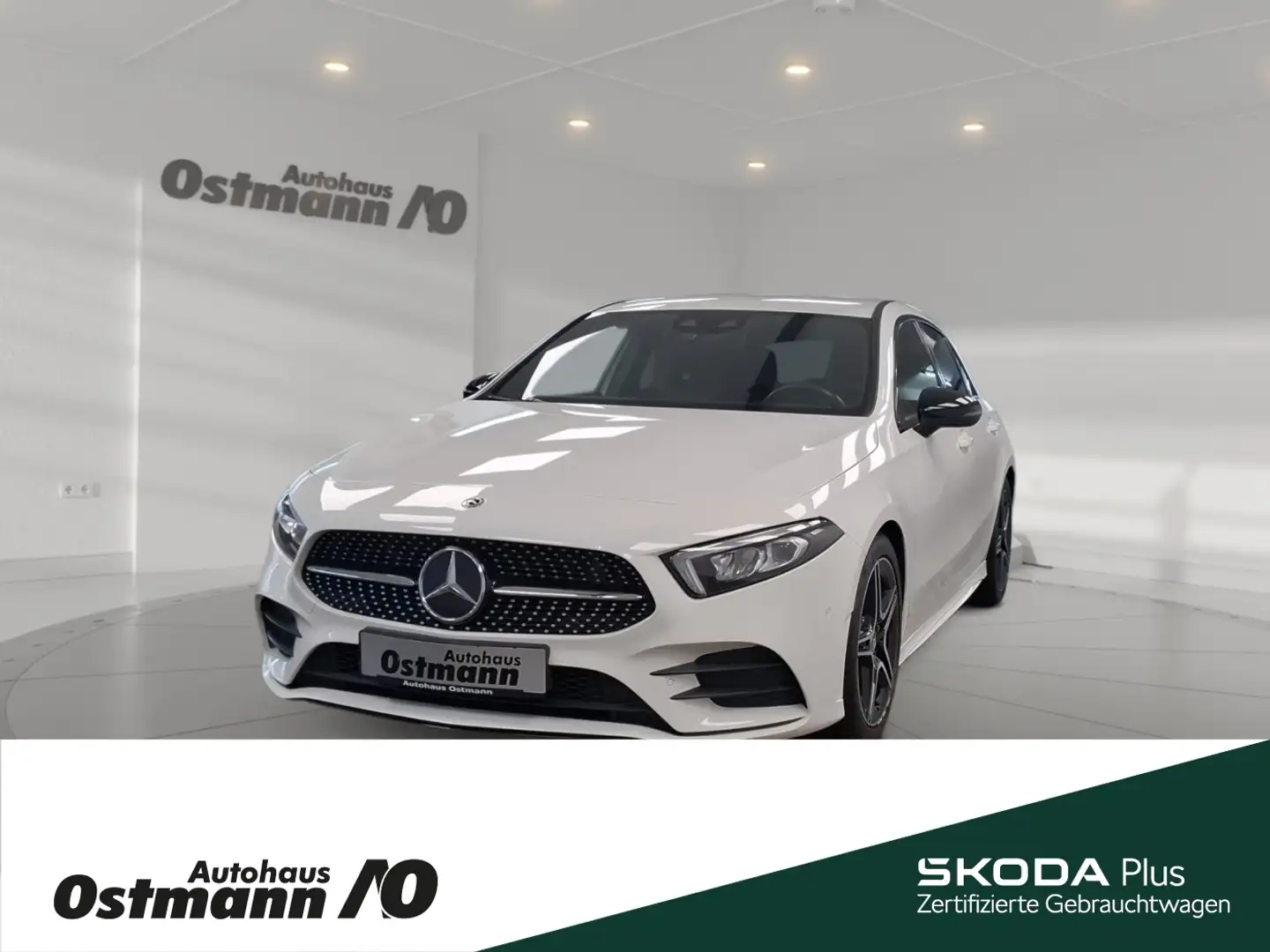 Mercedes-Benz A 220 AMG Line LED RFK SHZ Blanc - 1
