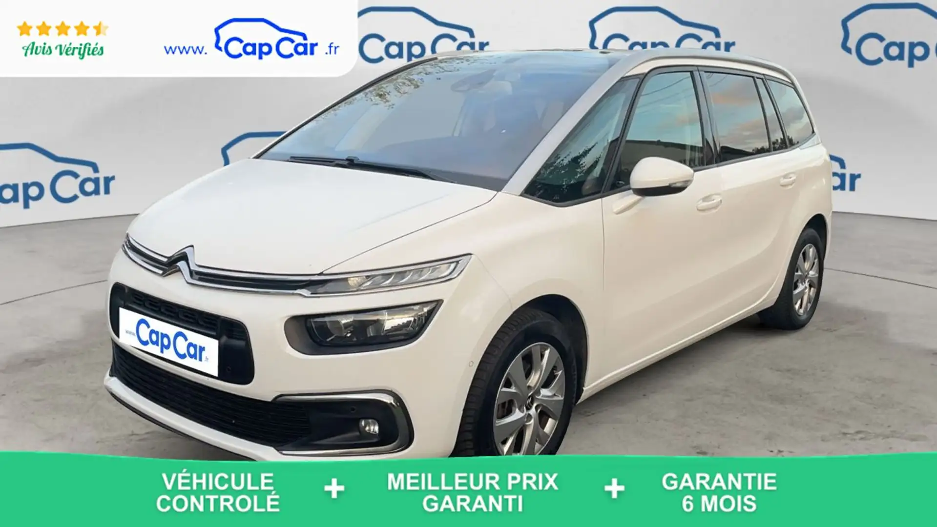 Citroen Grand C4 Picasso 1.6 BlueHDi 120 Feel Blanc - 1