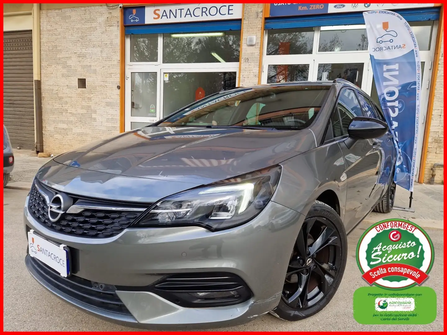 Opel Astra OPEL ASTRA SPORT TOURER 1.5 CDTI 122CV AT9 2020 Grigio - 1