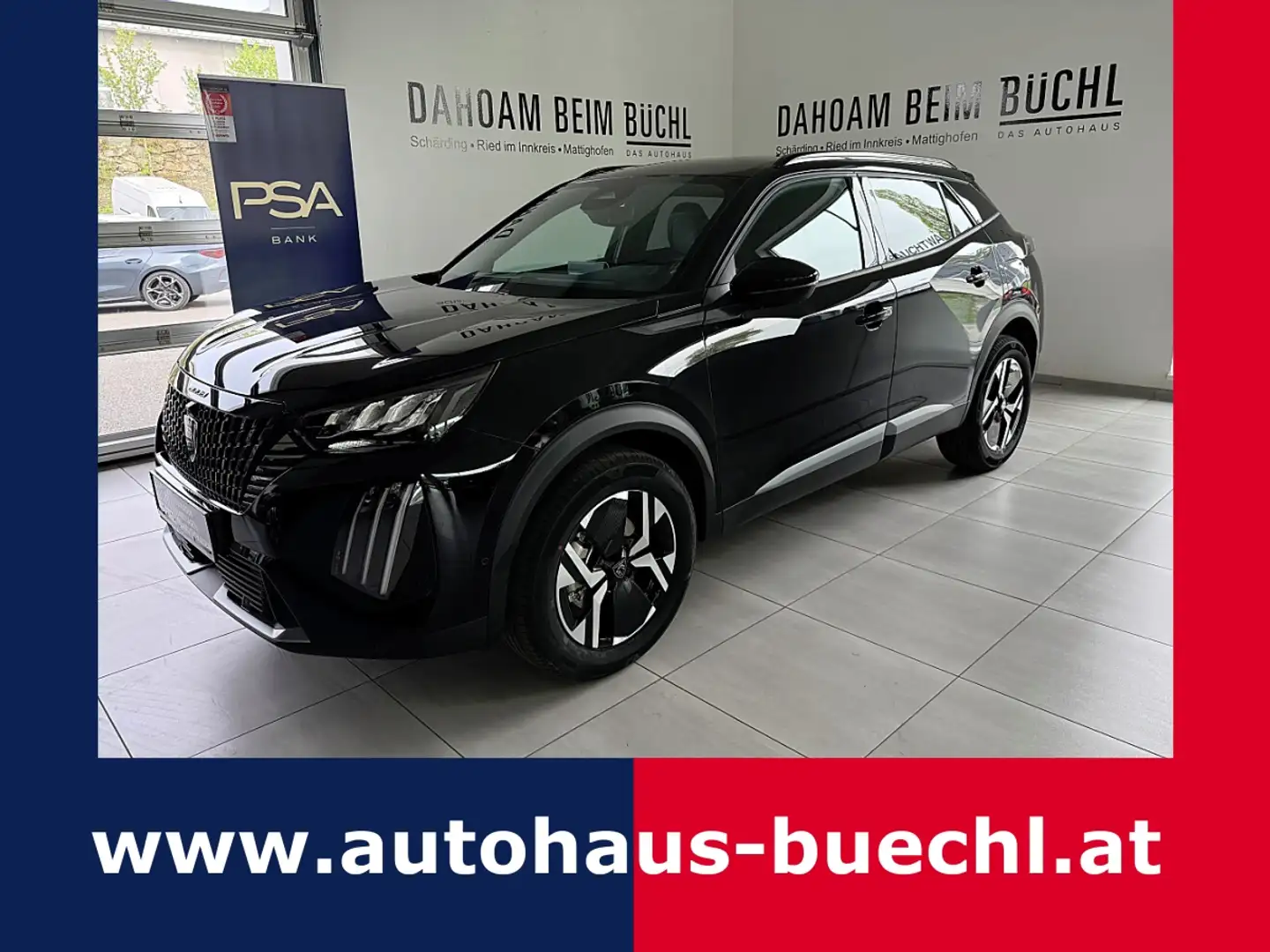 Peugeot 2008 Hybrid 110 e-DCS6 Allure inkl. AHK Schwarz - 1