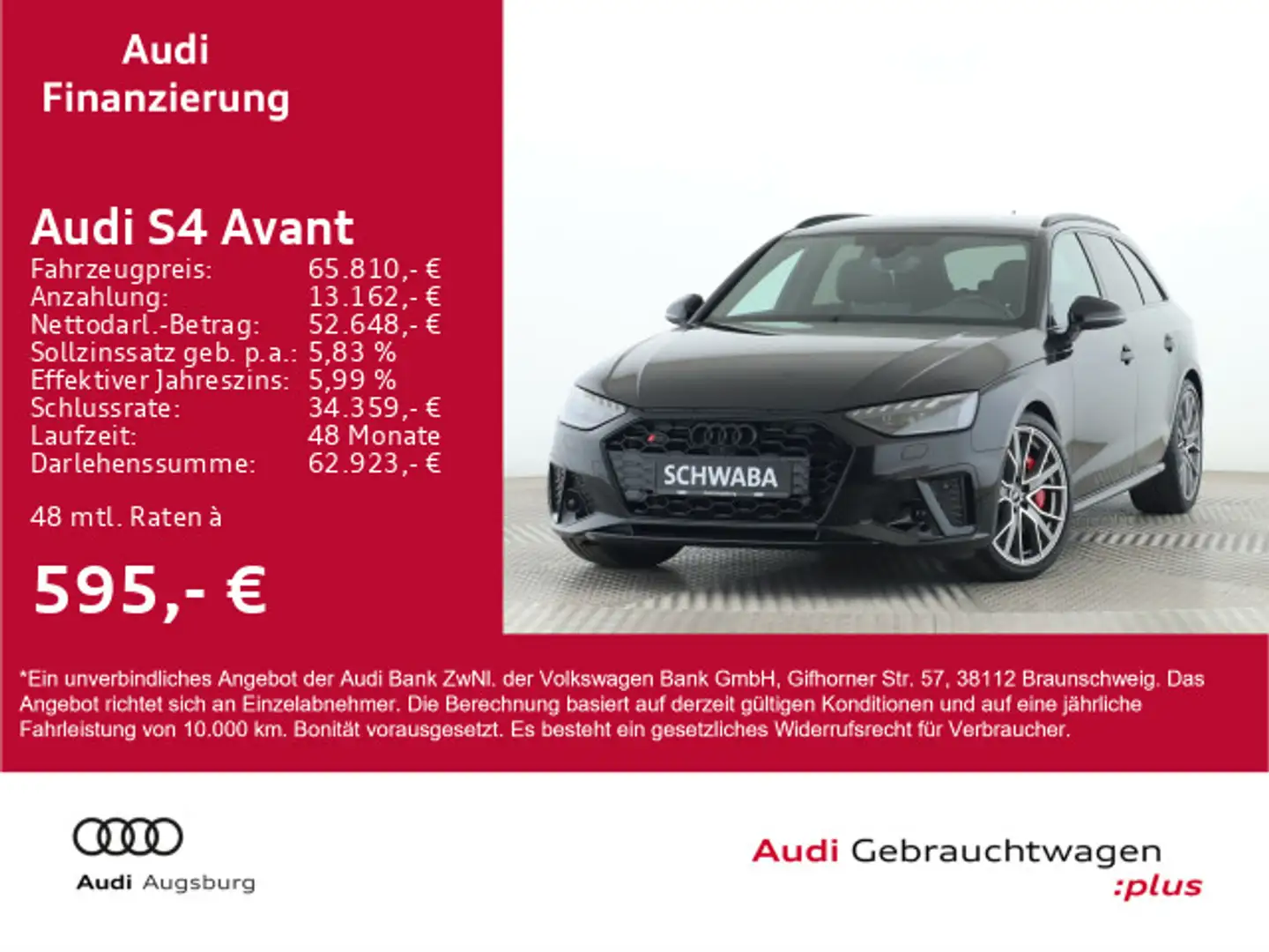 Audi S4 3.0 TDI qu.*MATRIX*B&O*VIRTUAL*NAVI* Schwarz - 1