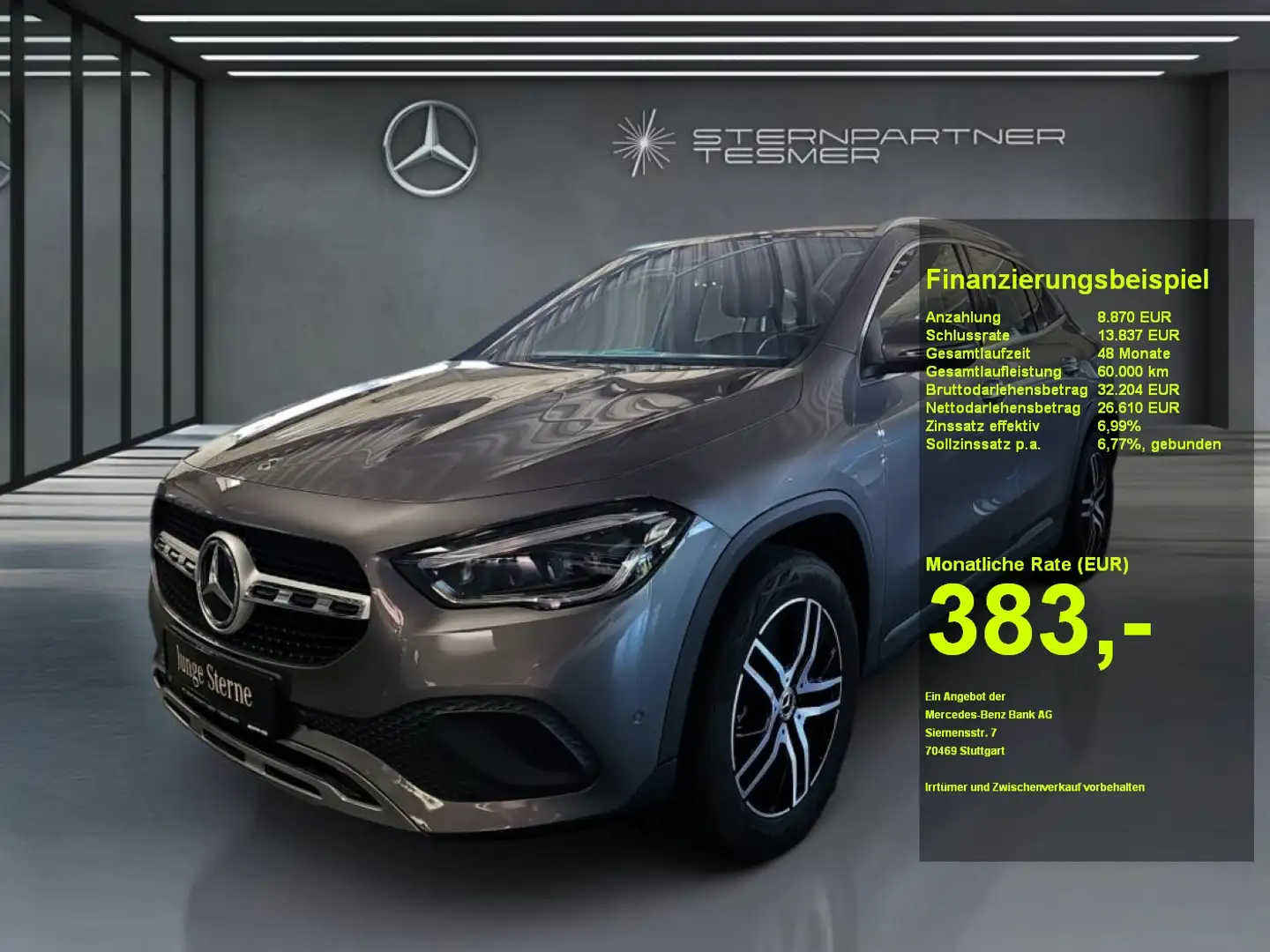 Mercedes-Benz GLA 200 PROGRESSIVE +KAM.+LED+AMBIENTE+PANO-DACH Gris - 1