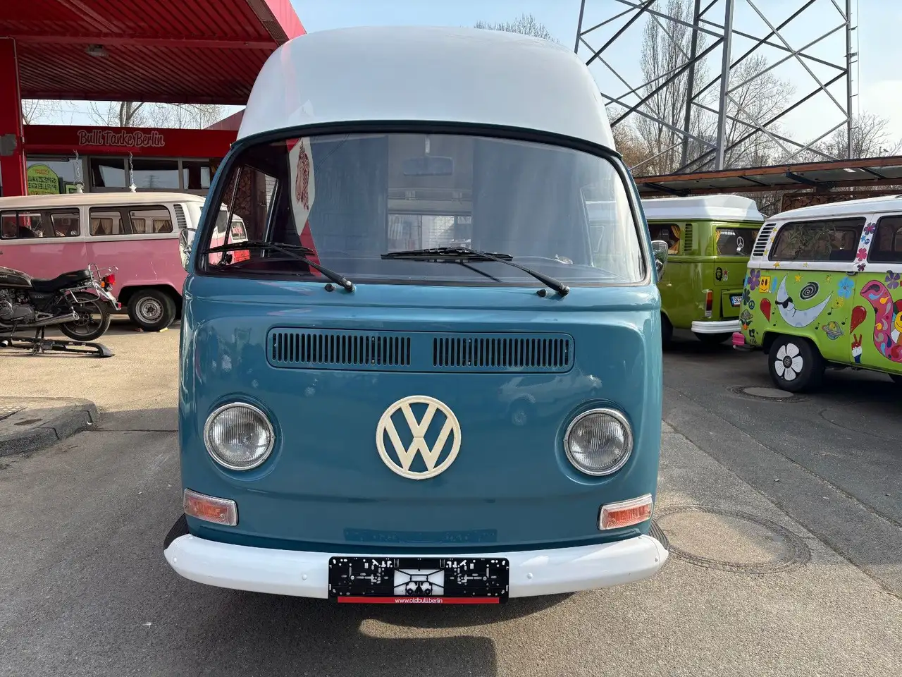 Volkswagen T2 a Hochdach Neptunblau TÜV und H-Kennz., foto 10