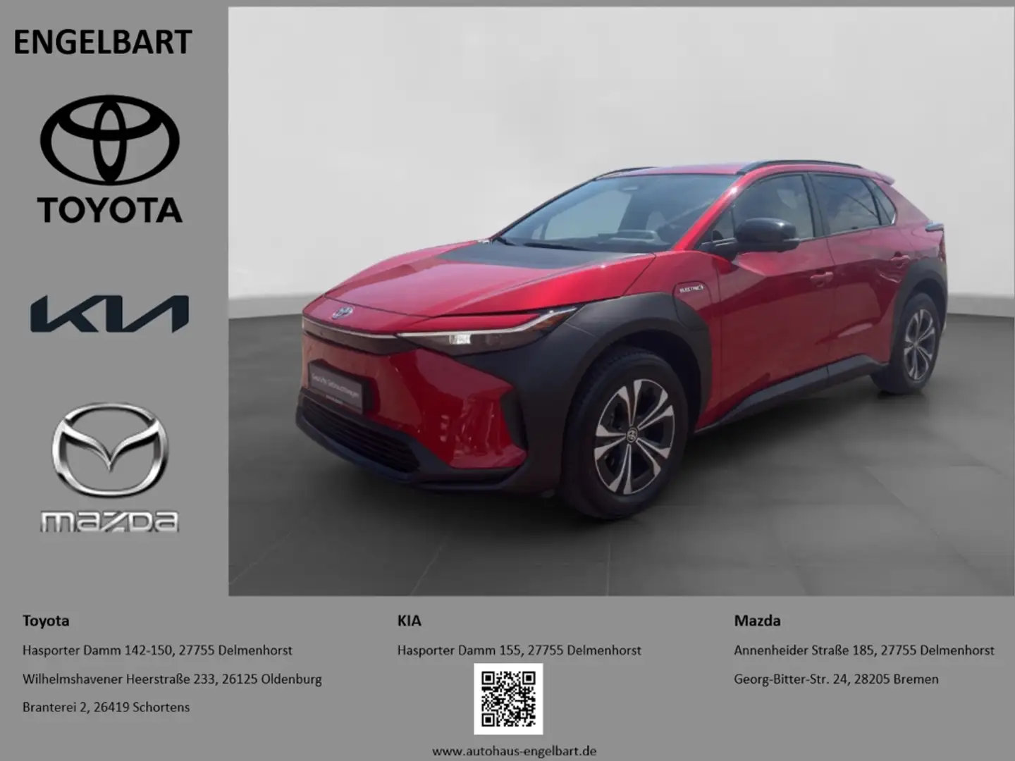 Toyota bZ4X Carplay Navi Sitzheizung PDC 360° Kamera Heckklapp Rot - 1