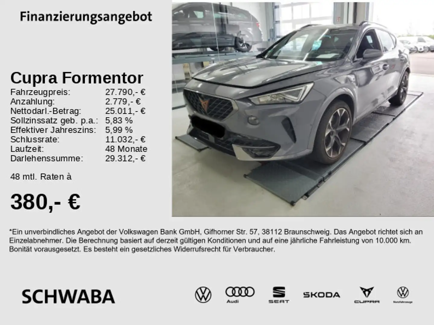 CUPRA Formentor VZ 1.4 e-HYBRID DSG *ACC*AHK*LED*19''* Сірий - 1