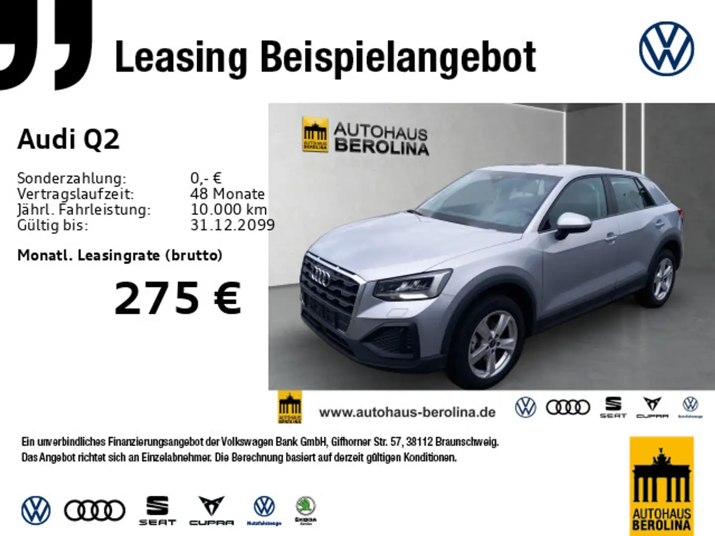 Audi Q2 30 TFSI *LED*PDC*Virt.C*KLIMA* Argento - 1