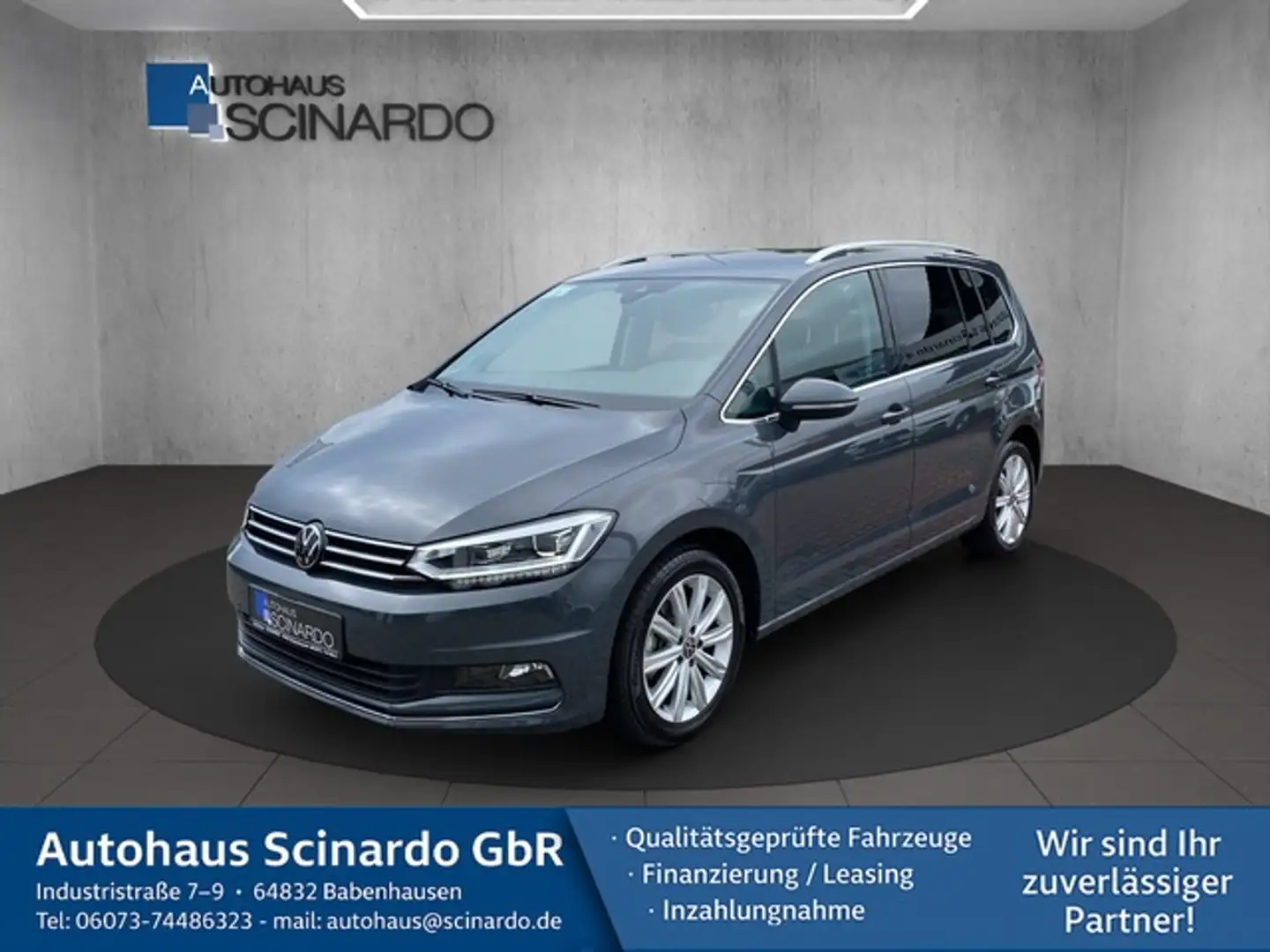 Volkswagen Touran 1.5 TSI DSG Highline 7-Sitze*NAVI*ACC*RFK Gris - 1