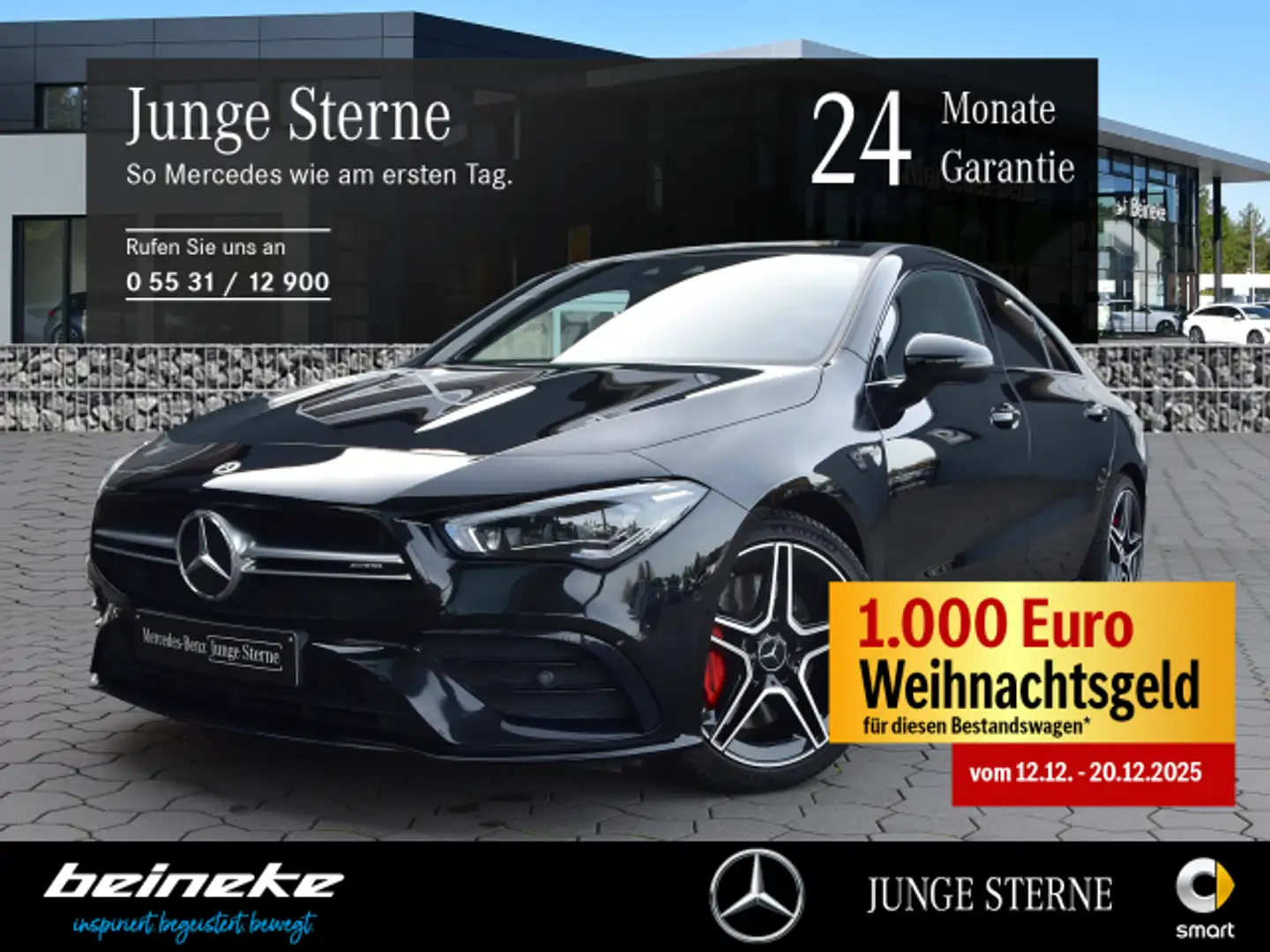 Mercedes-Benz CLA 35 AMG CLA 35 AMG Night Multib Burm Kamera Ambiente SH Schwarz - 1