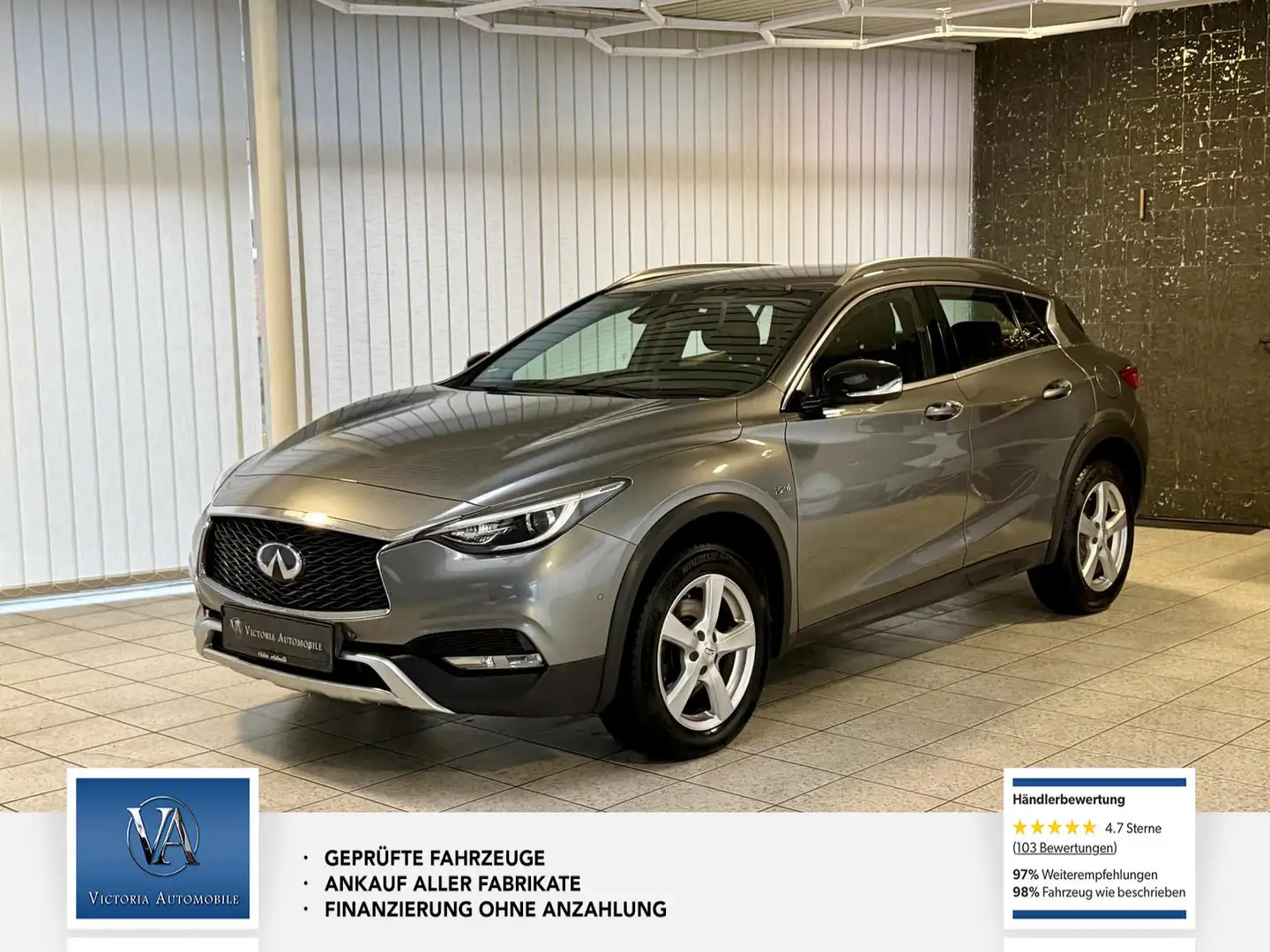 Infiniti Q30 QX30 2.2 d AWD City Black Edition Schervice neu, N Grau - 1