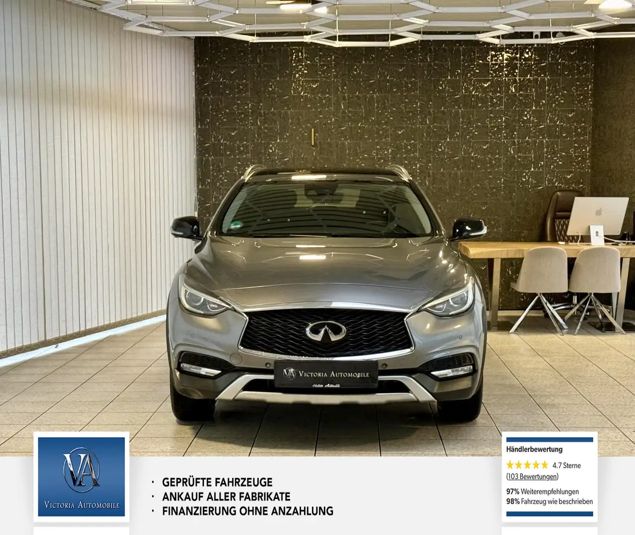 Infiniti Q30 QX30 2.2 d AWD City Black Edition Schervice neu, N Grau - 2