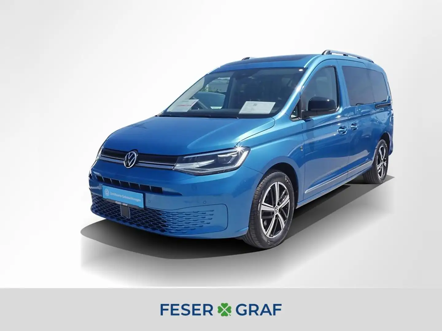 Volkswagen Caddy 2.0 TDI 4M Style AHK LED Navi RüKa Blauw - 1