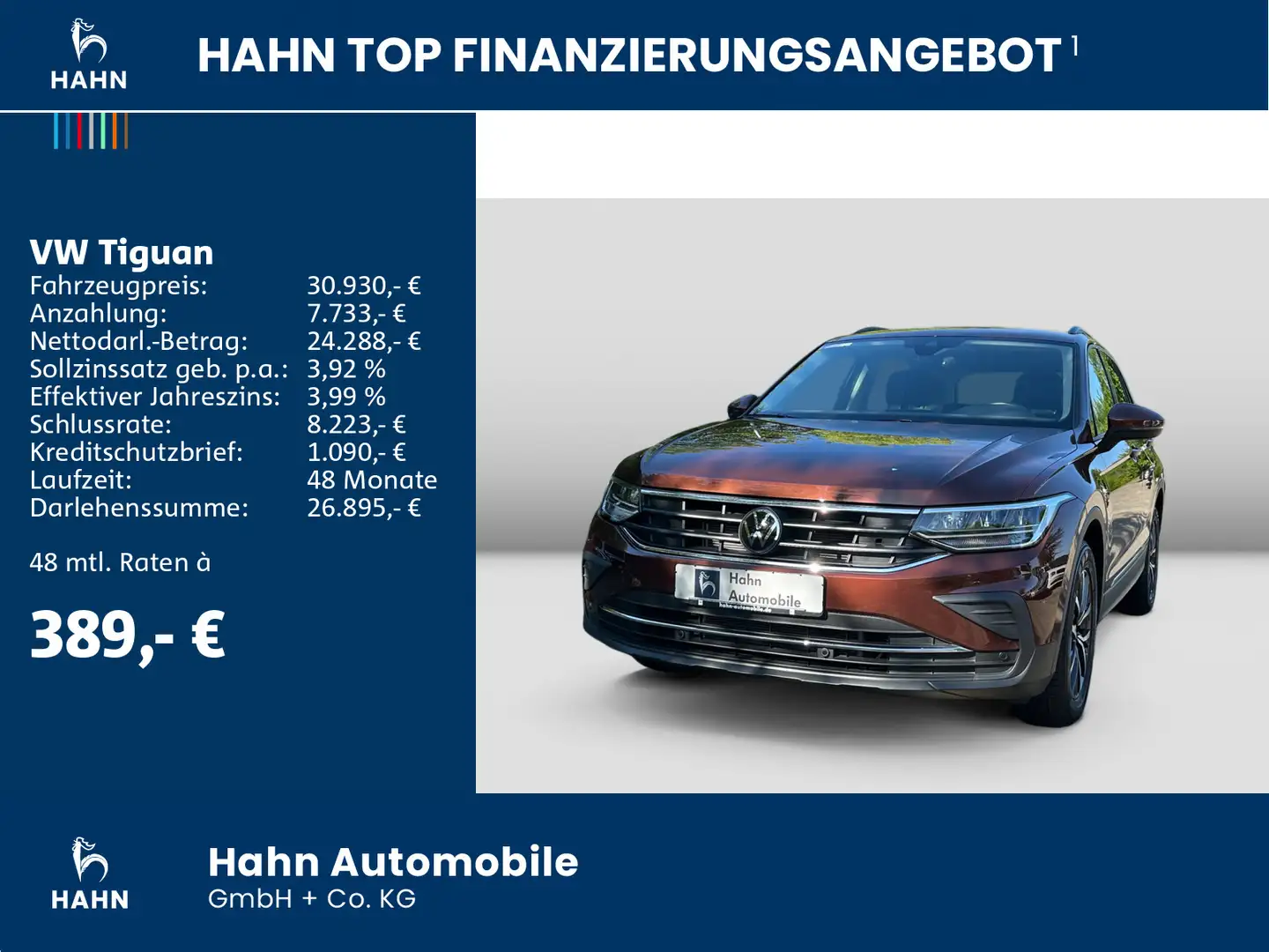 Volkswagen Tiguan Life 1.5TSI DSG LED Navi Kamera ACC Klima Braun - 2