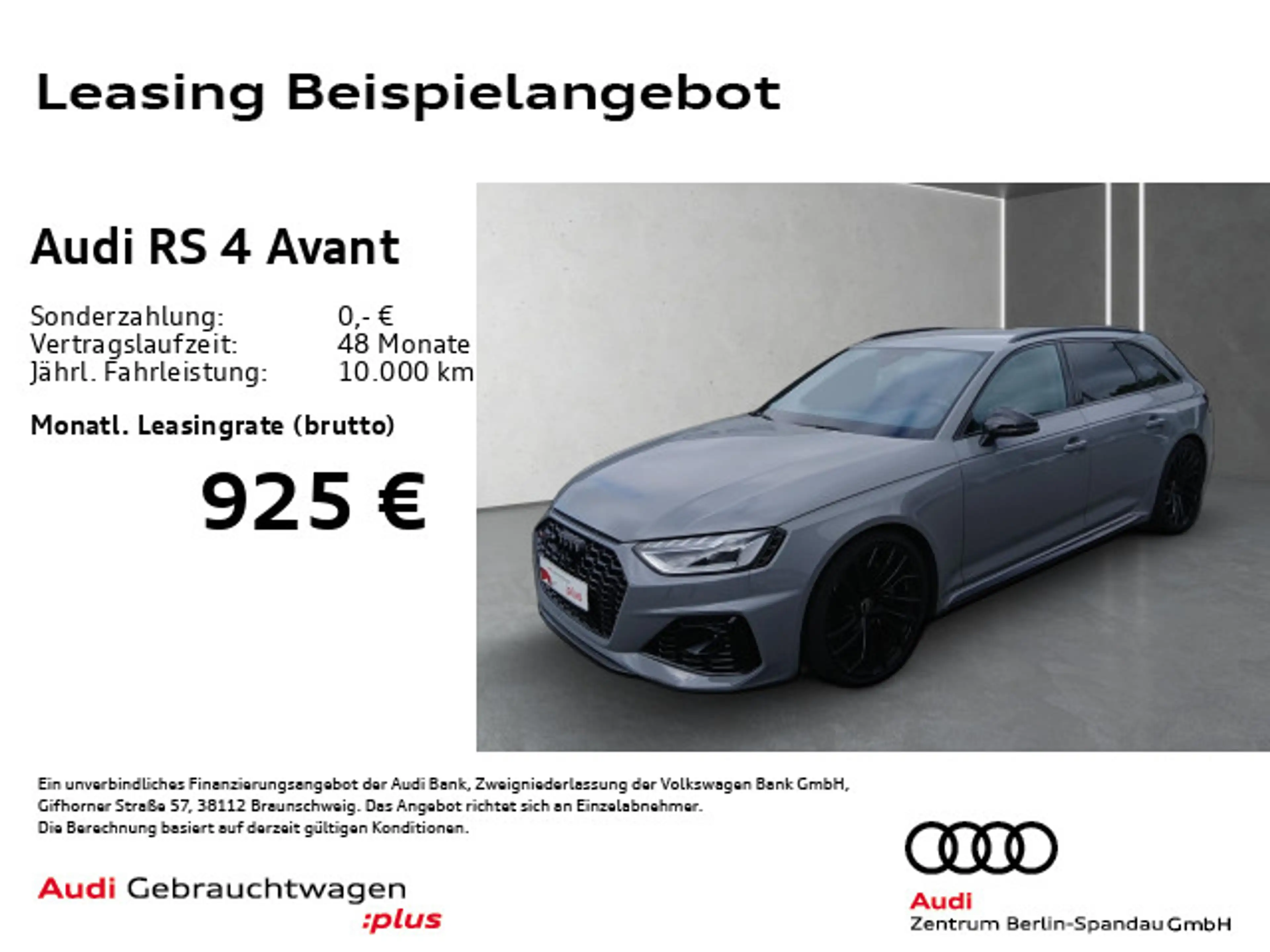 Audi RS4 RS4 Avant *RS-AGA*Opt.-Schwarz+*R-CAM*GRA*SHZ* — photo 3