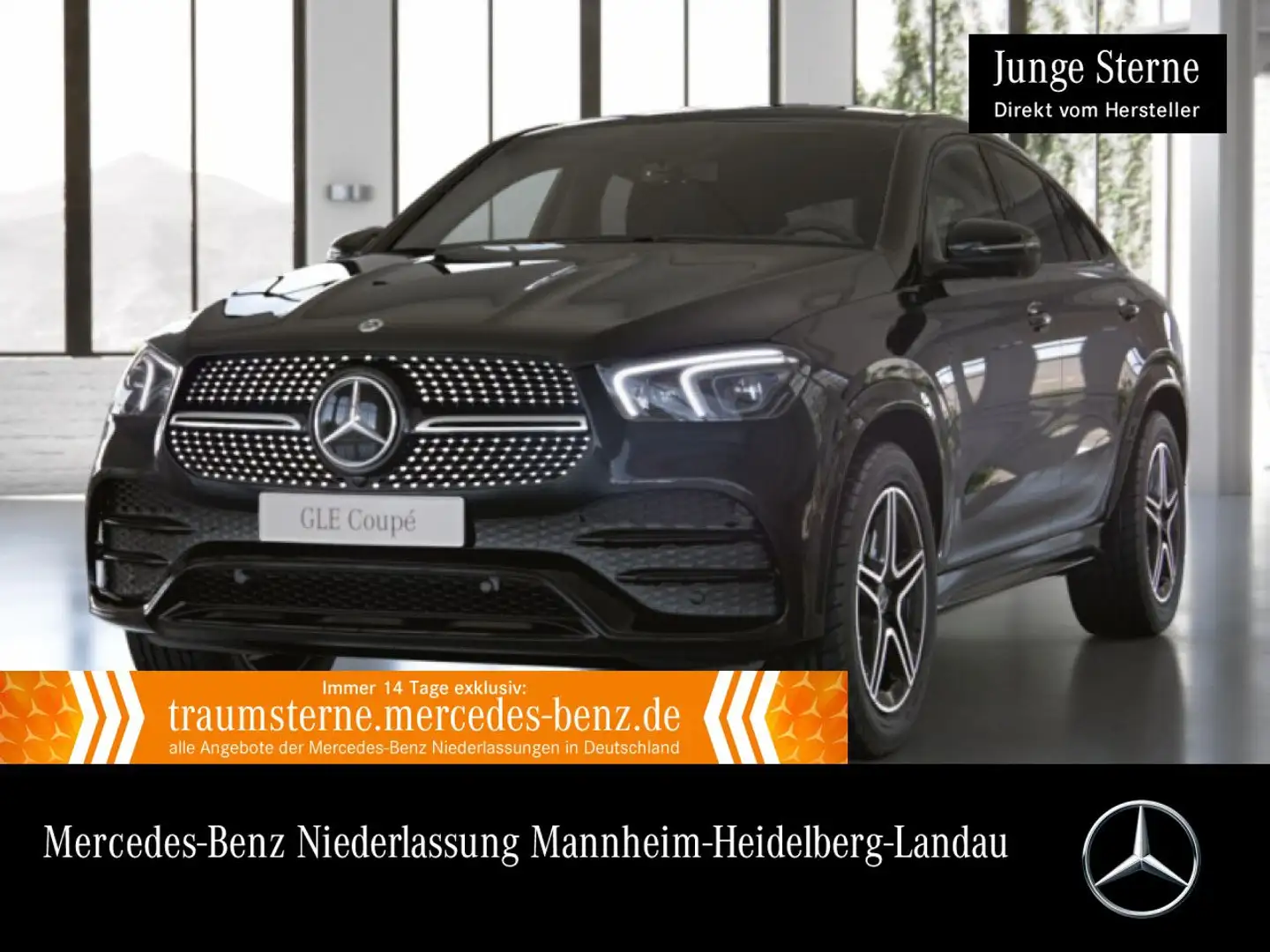 Mercedes-Benz GLE 350 e Coupé 4M AMG+NIGHT+PANO+360+MULTIBEAM Schwarz - 1