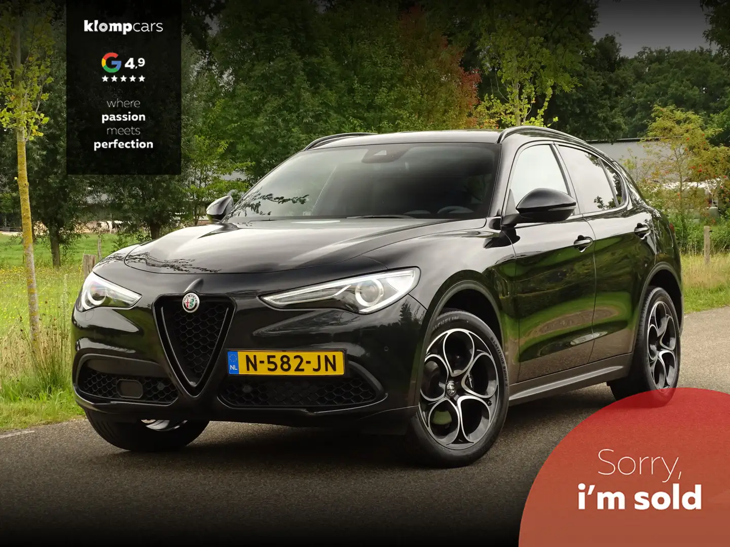 Alfa Romeo Stelvio 2.0 T AWD | Tr.hk | Savali | Dash-Cams | 310PK | C Zwart - 1