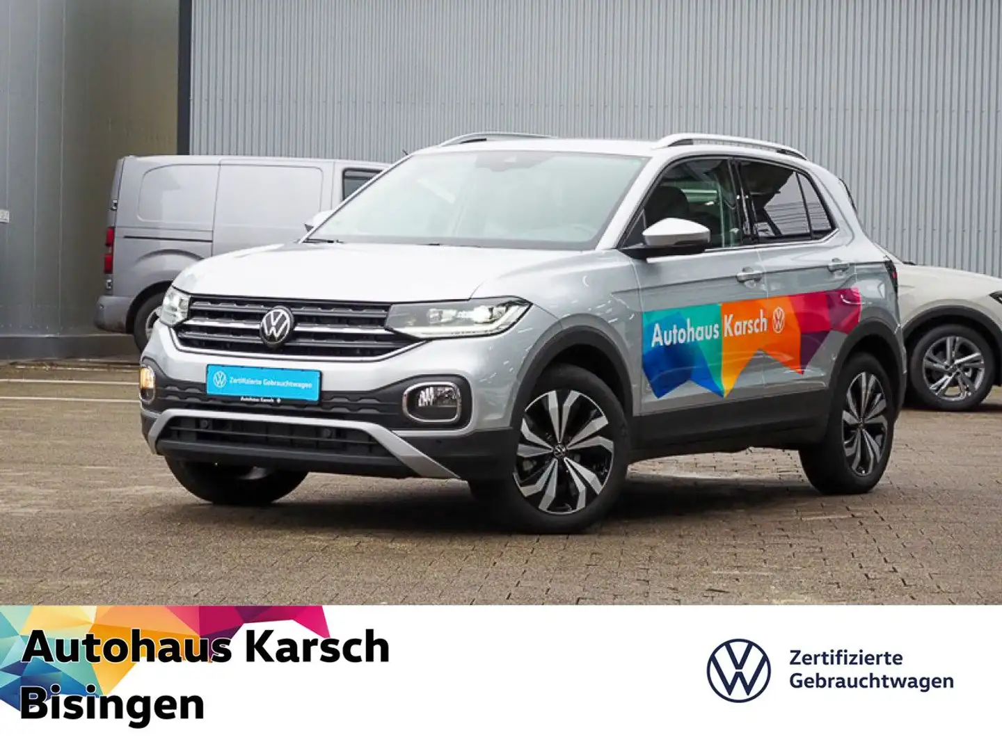 Volkswagen T-Cross 1.0 TSI DSG Style IQ.DRIVE, ACC, LED Navi Silber - 1