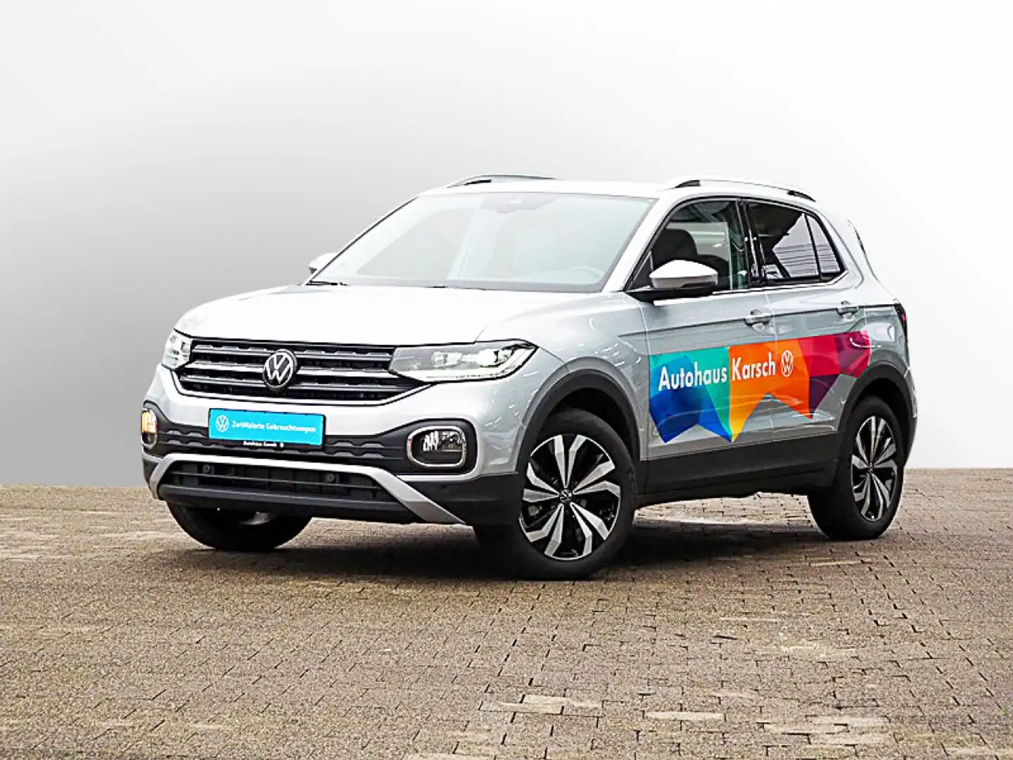Volkswagen T-Cross 1.0 TSI DSG Style IQ.DRIVE, ACC, LED Navi Silber - 2