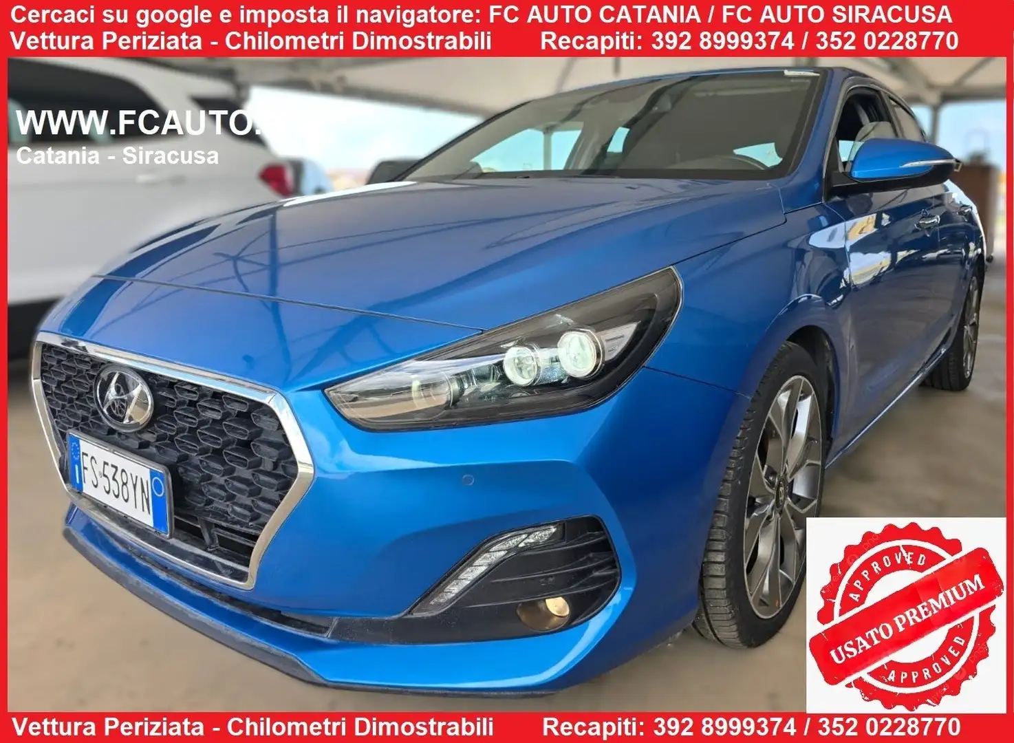 Hyundai i30 Fastback 1.4 T-GDI DCT Style Blu/Azzurro - 1