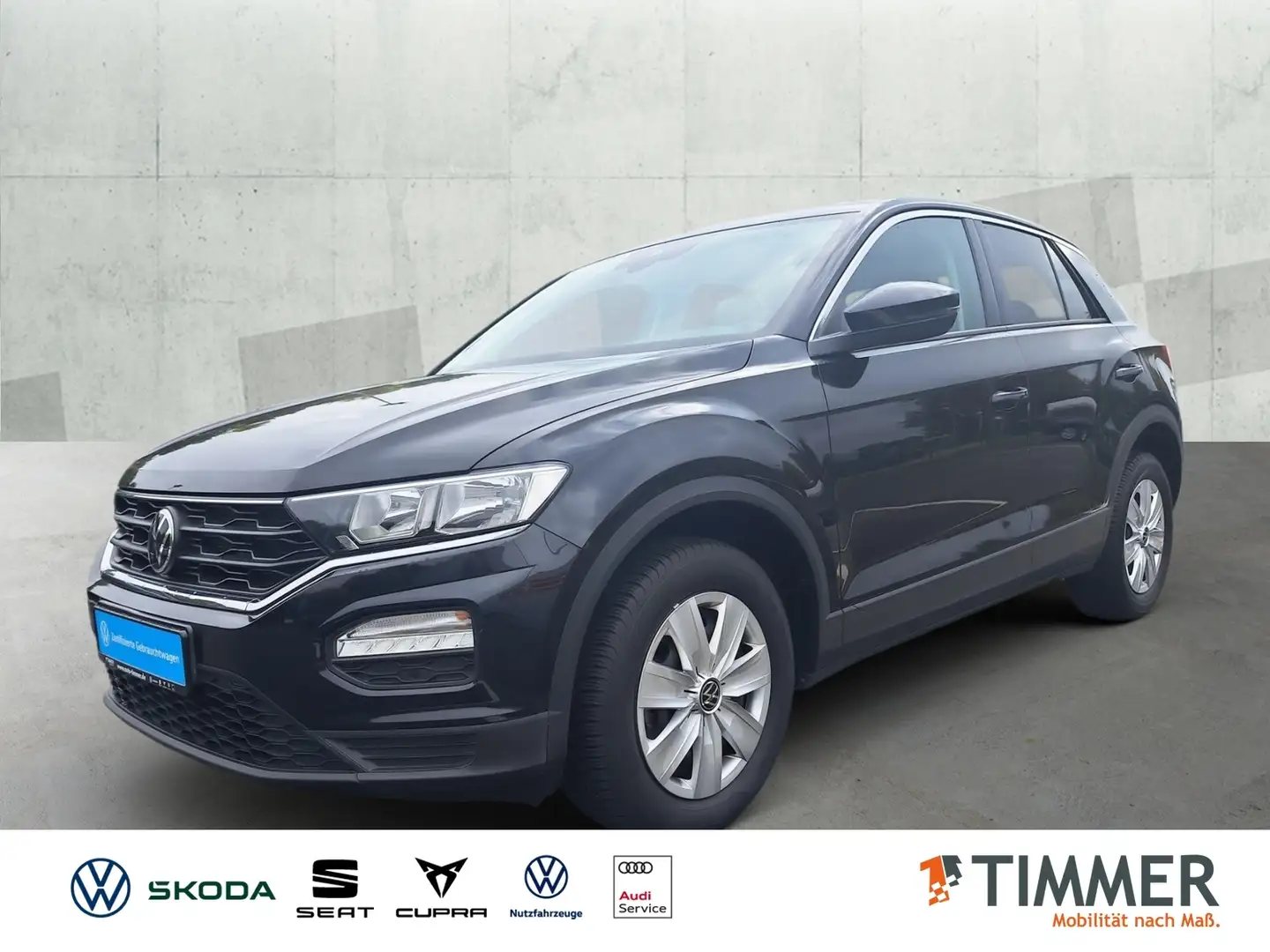 Volkswagen T-Roc 2.0 TDI "Basis" *GJR*SHZ*NAV*PDC*DAB*LANE ASS*ISO Schwarz - 1