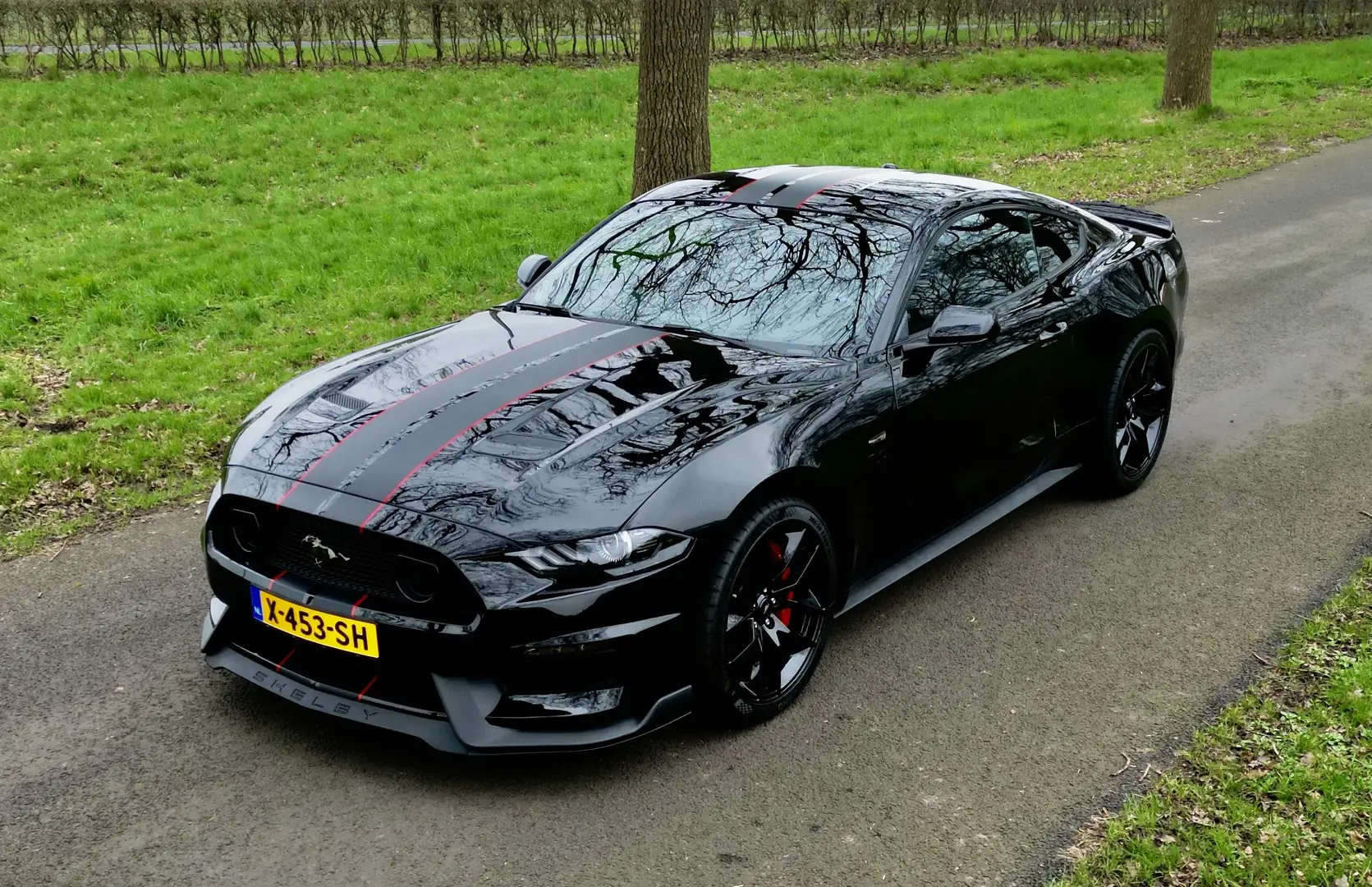 Ford Mustang Zeer Fraaie Ford Mustang - 5.0 V8 - Shelby look Zwart - 1