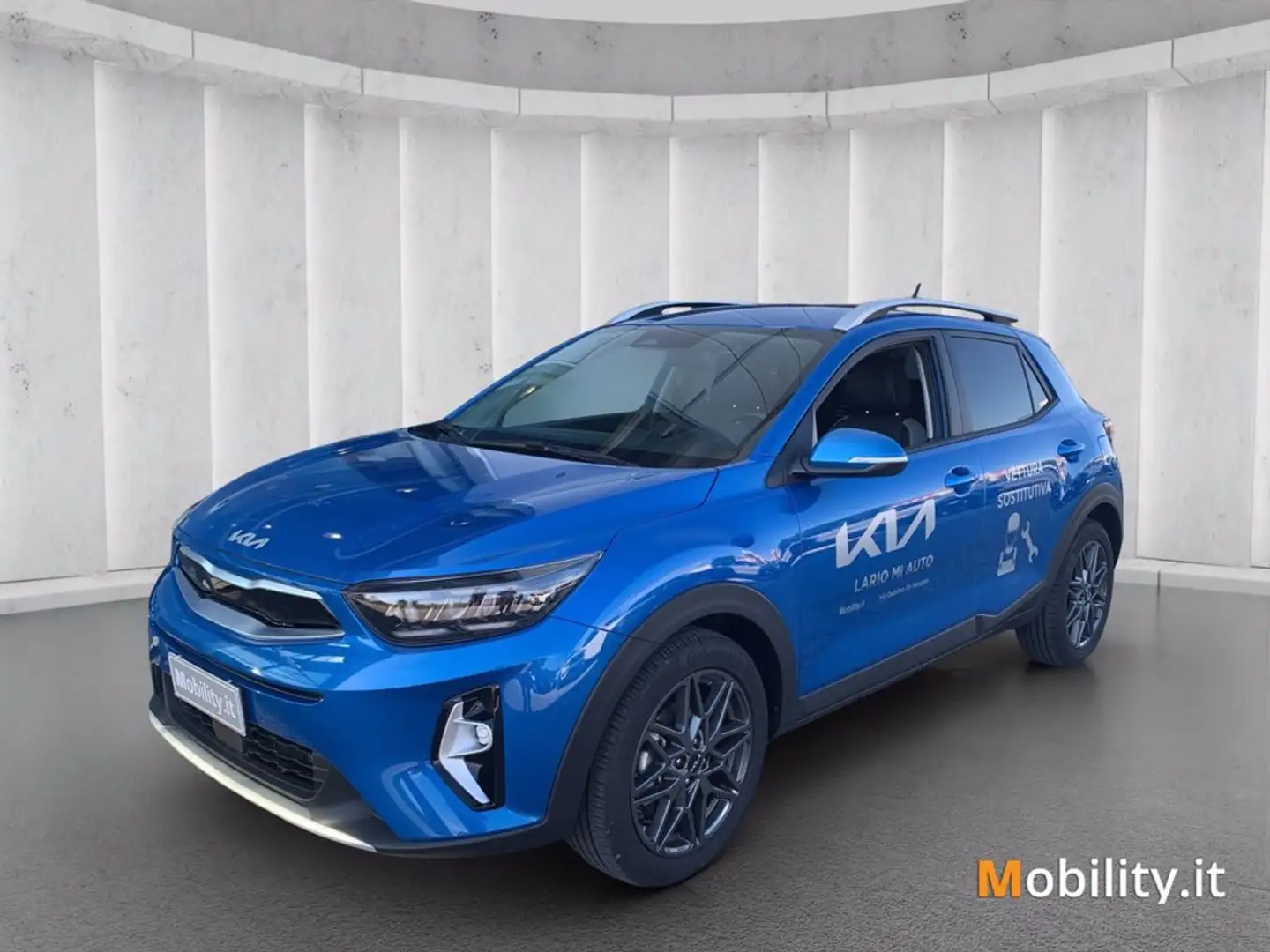 Kia Stonic 1.0 t-gdi mhev Black Edition s/Navi Pack 100cv mt Bleu - 1