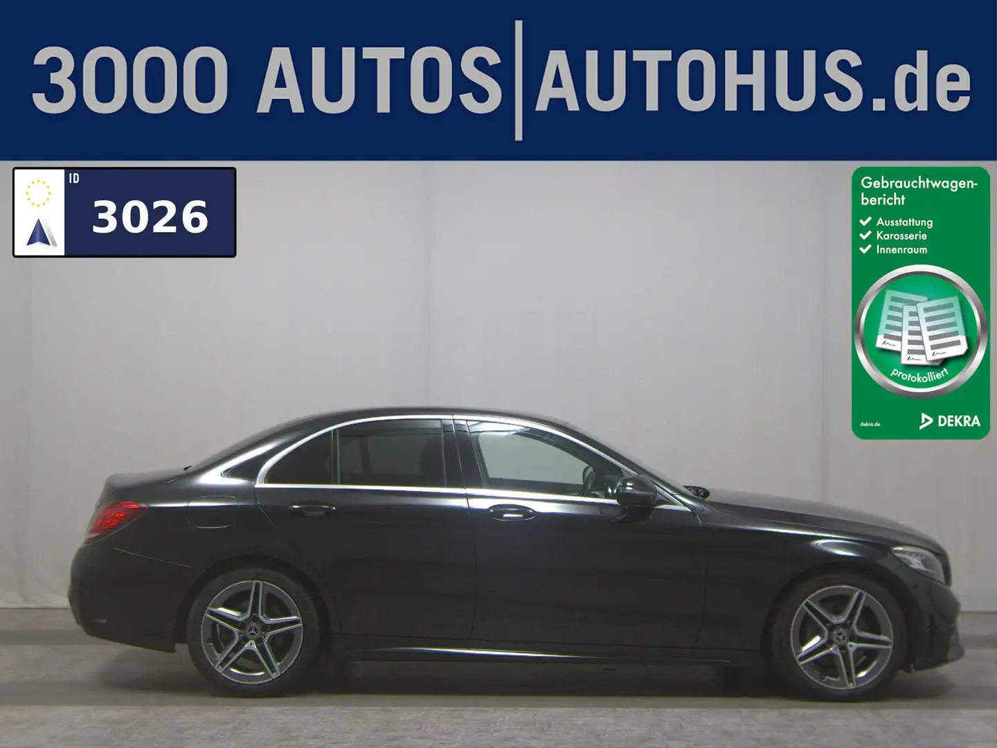 Mercedes-Benz C 220 d AMG-Line LED Navi Distronic+ RfK Noir - 1