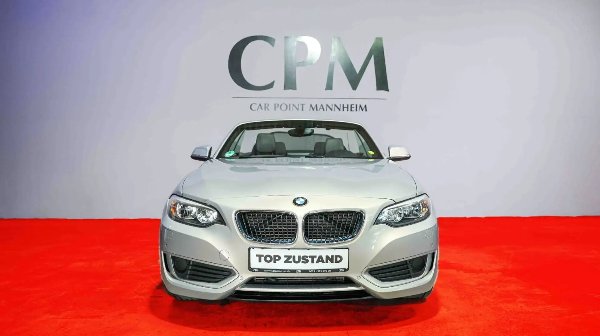 BMW 220 d | Cabrio | Sport | 1.Hand | SHZ | Top Zust. Grau - 2