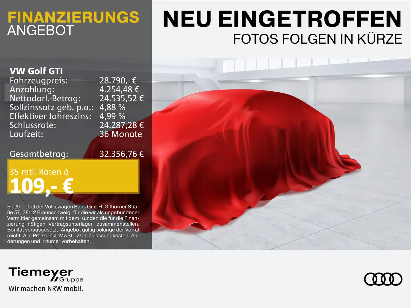 Volkswagen Golf GTI DSG BLACK LEDER LM19 STHZG H/K Grau - 1