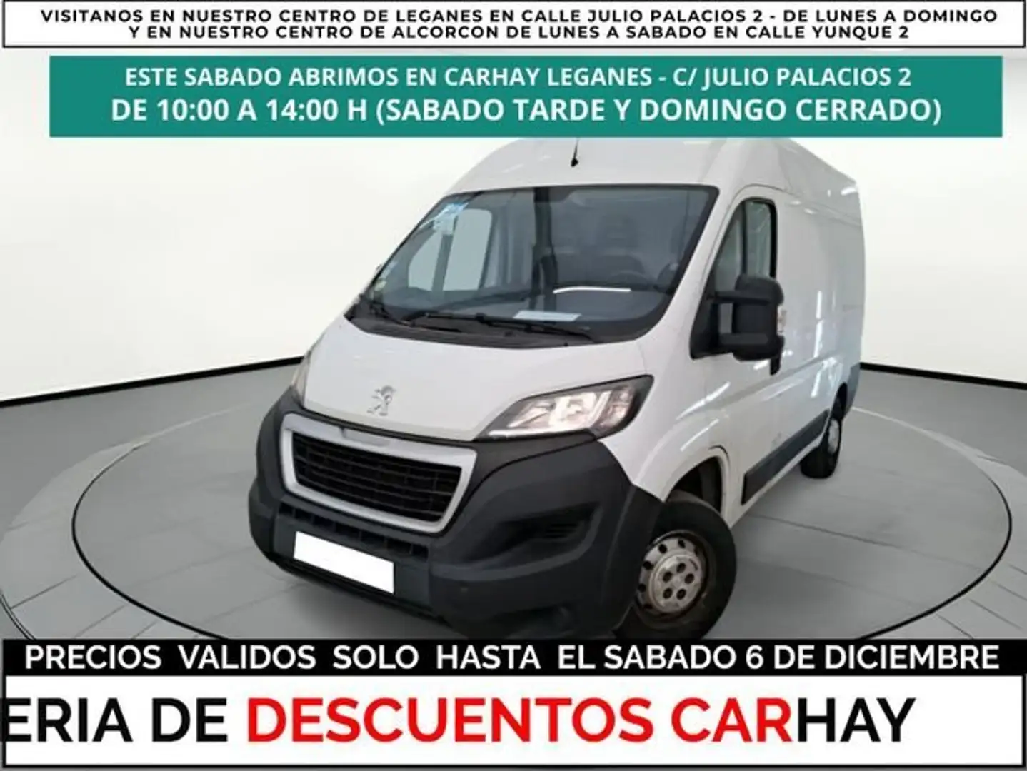 Peugeot Boxer 4P FOURGON BLUEHDI 110 PREMIUM 330 L1 H2 Blanco - 1