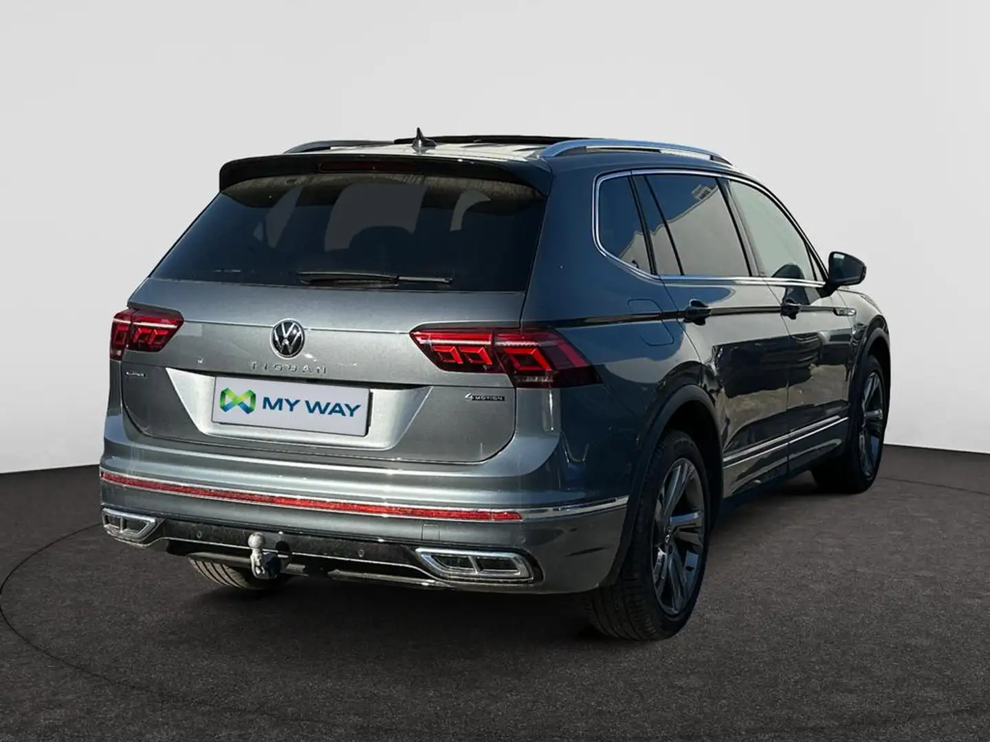 Volkswagen Tiguan Allspace 7PL*4MOTION*RLINE*FULL OPTION*UITZONDERLIJKE WAGEN Grijs - 2