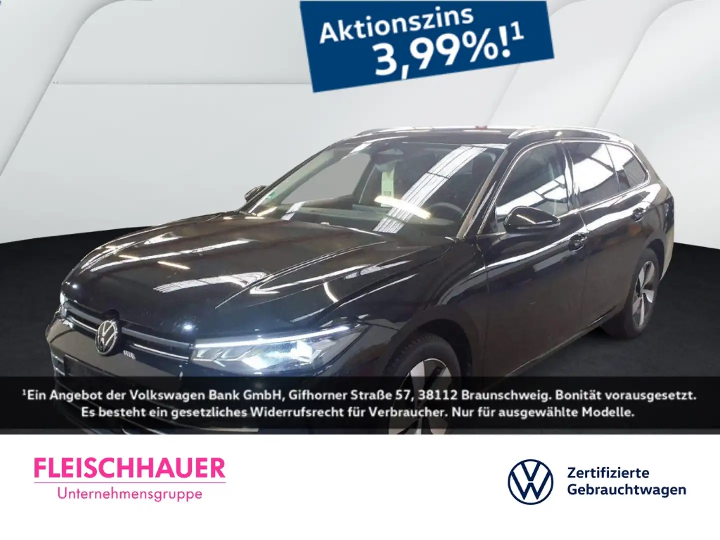 Volkswagen Passat Variant 1.5 eTSI DSG Business  AHK Navi Digitales Cockpit Schwarz - 1